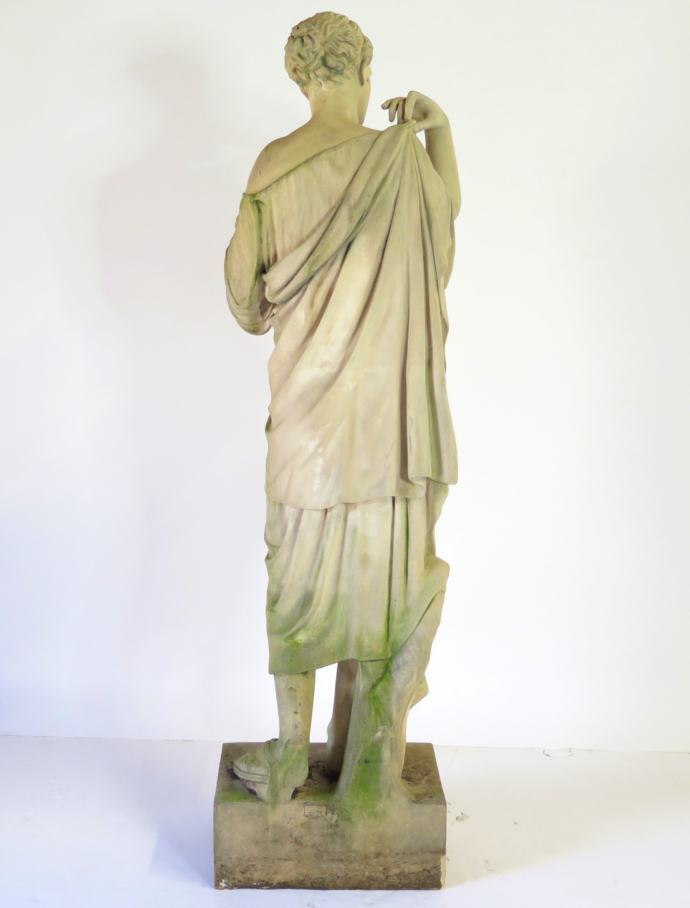 Diana de Gabies Terracotta Statue by Brault and Gilardoni, France