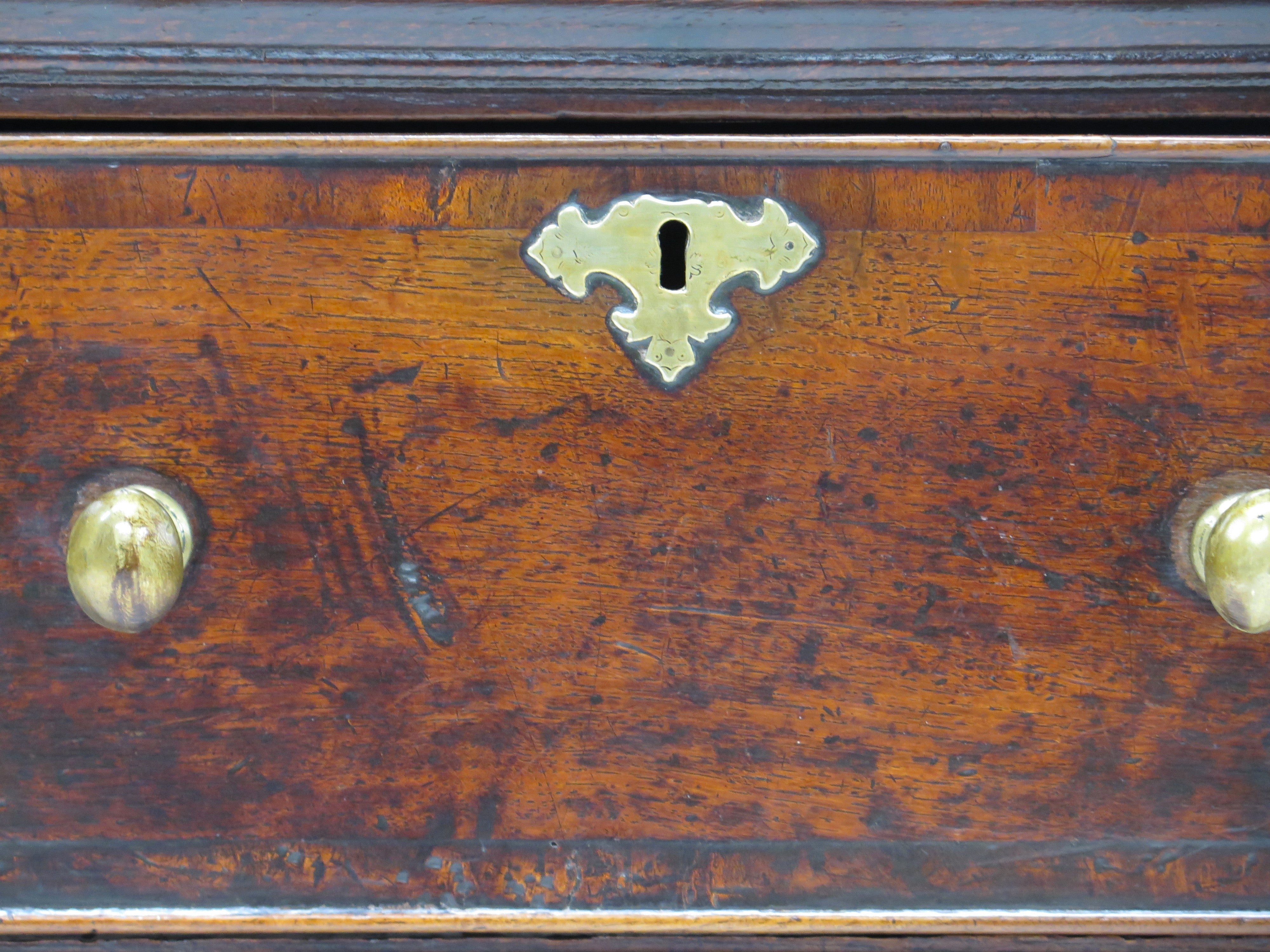 Queen Anne Style English Oak Three Drawers Serving Sideboard