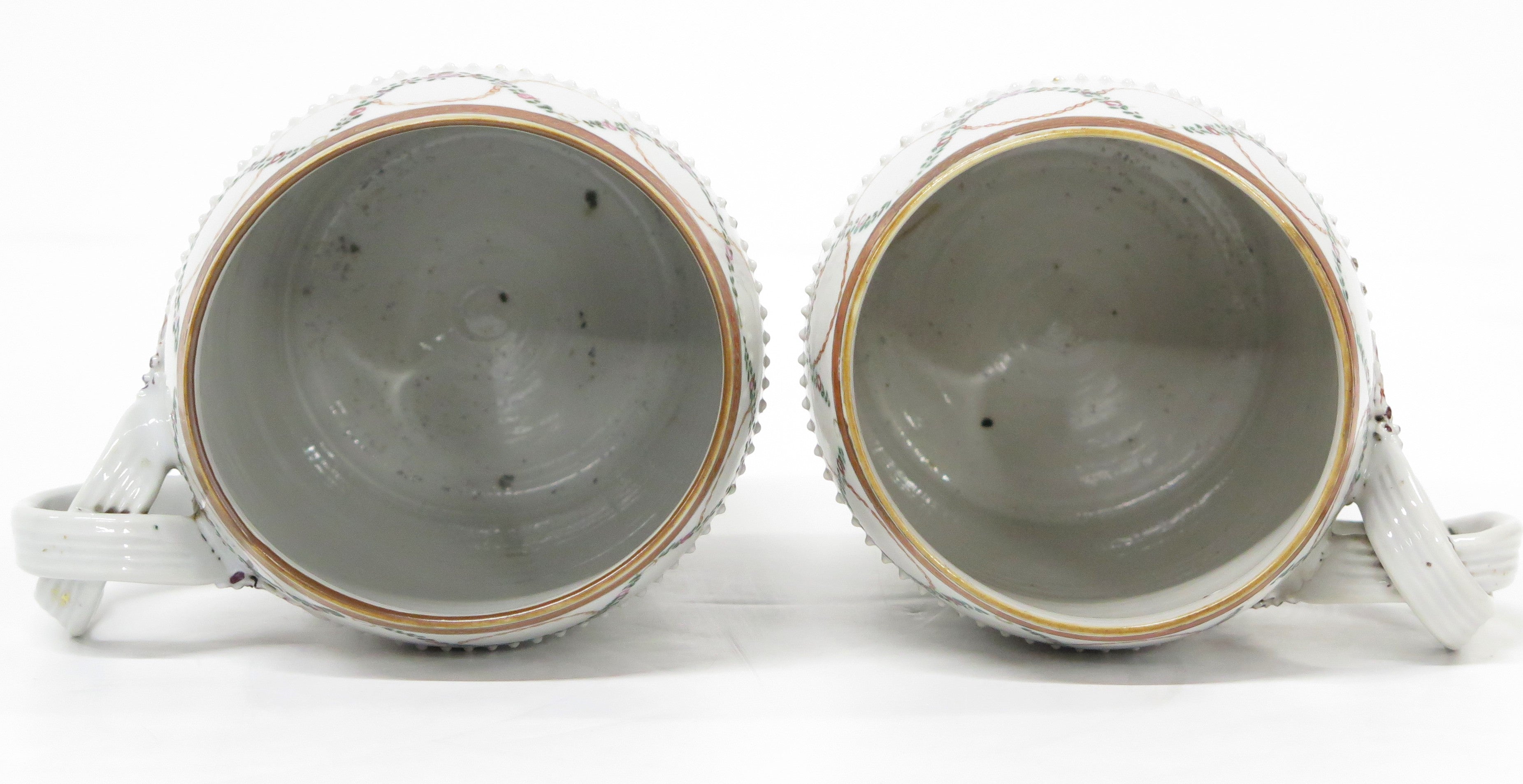 A Pair of Chinese Export Porcelain Famille Rose Mugs
