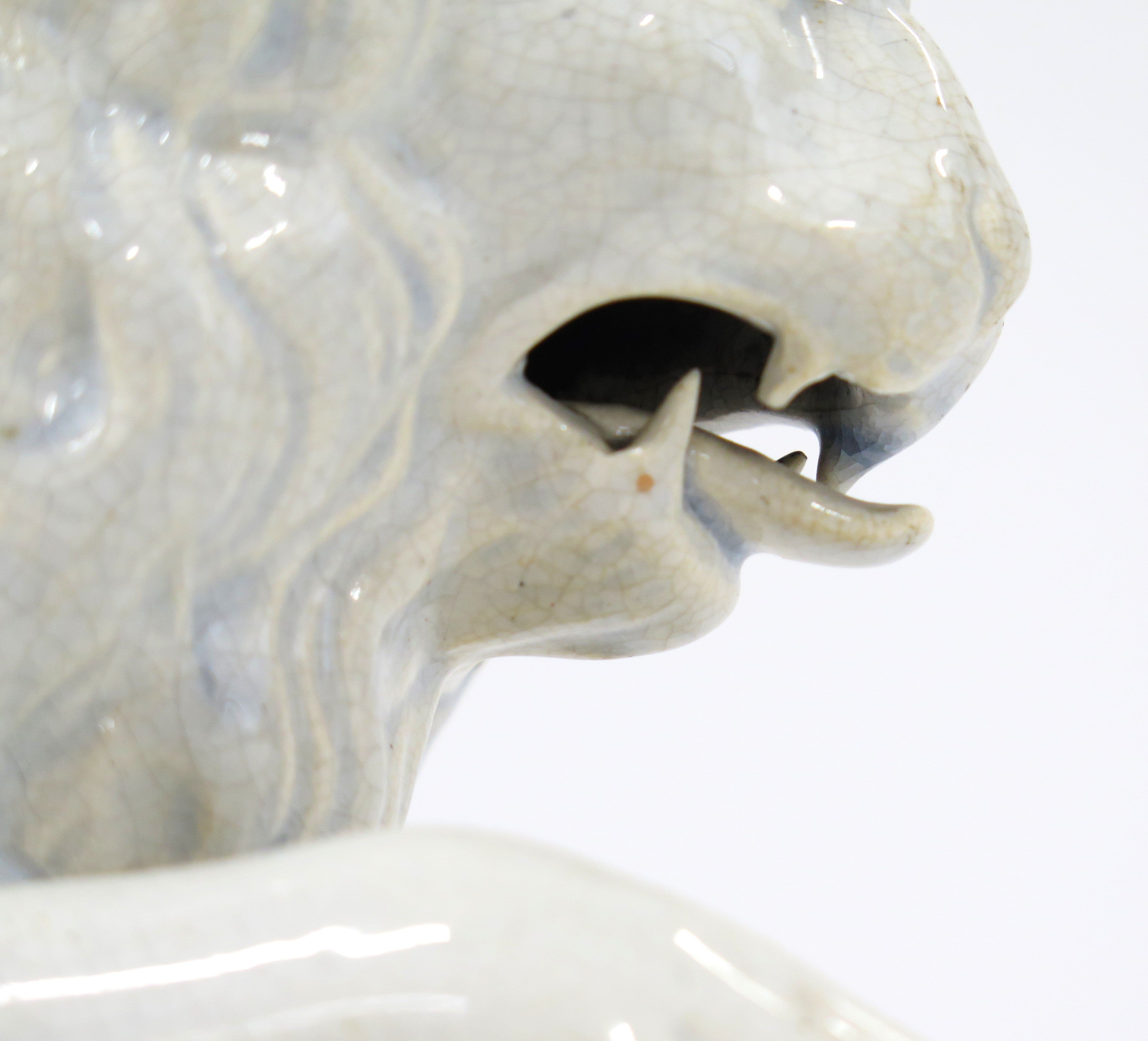 Late 18th Century Staffordshire Ceramic Figure of a Lion
