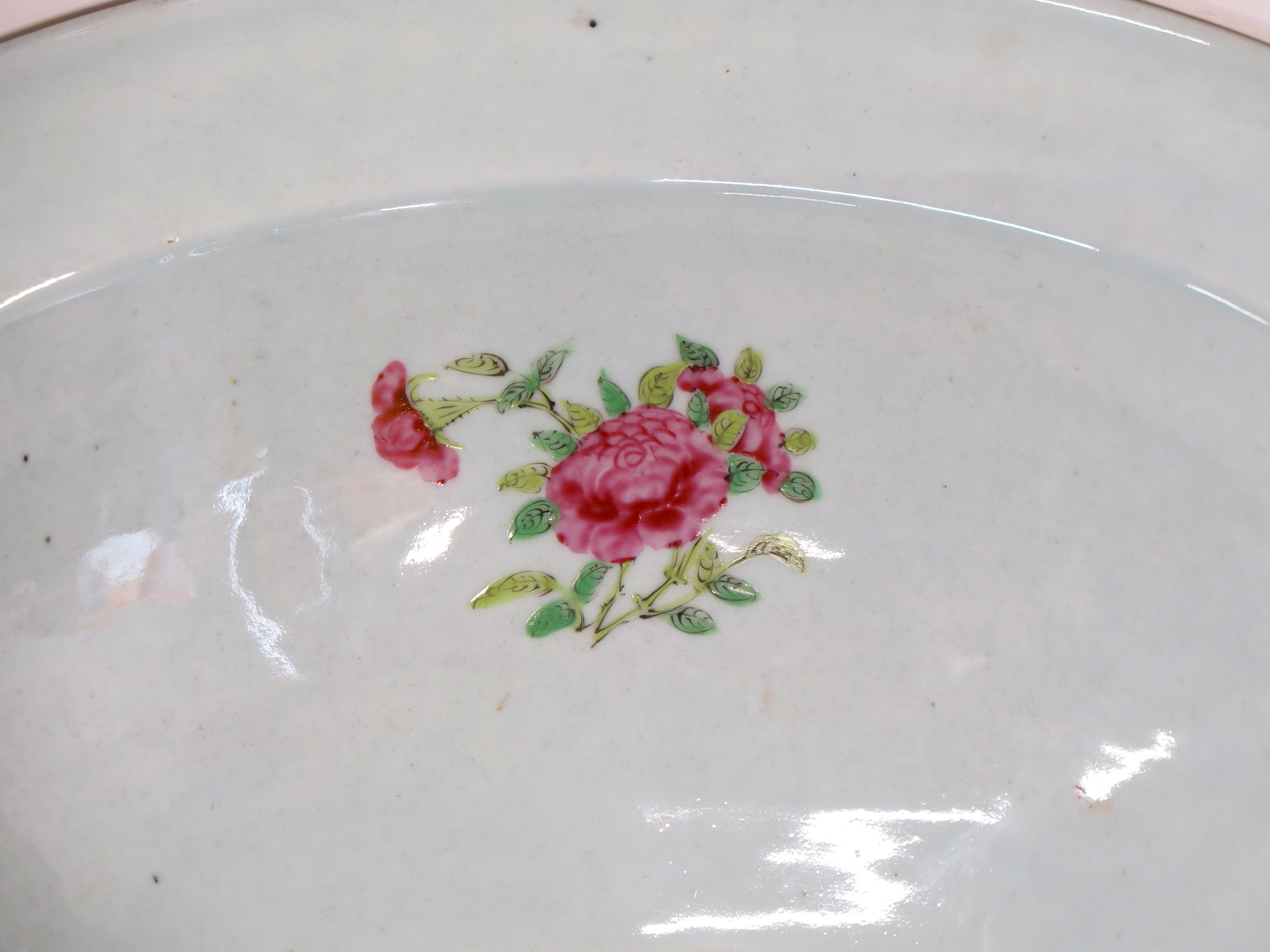 A Fine Large Chinese Export Rose Medallion Bowl