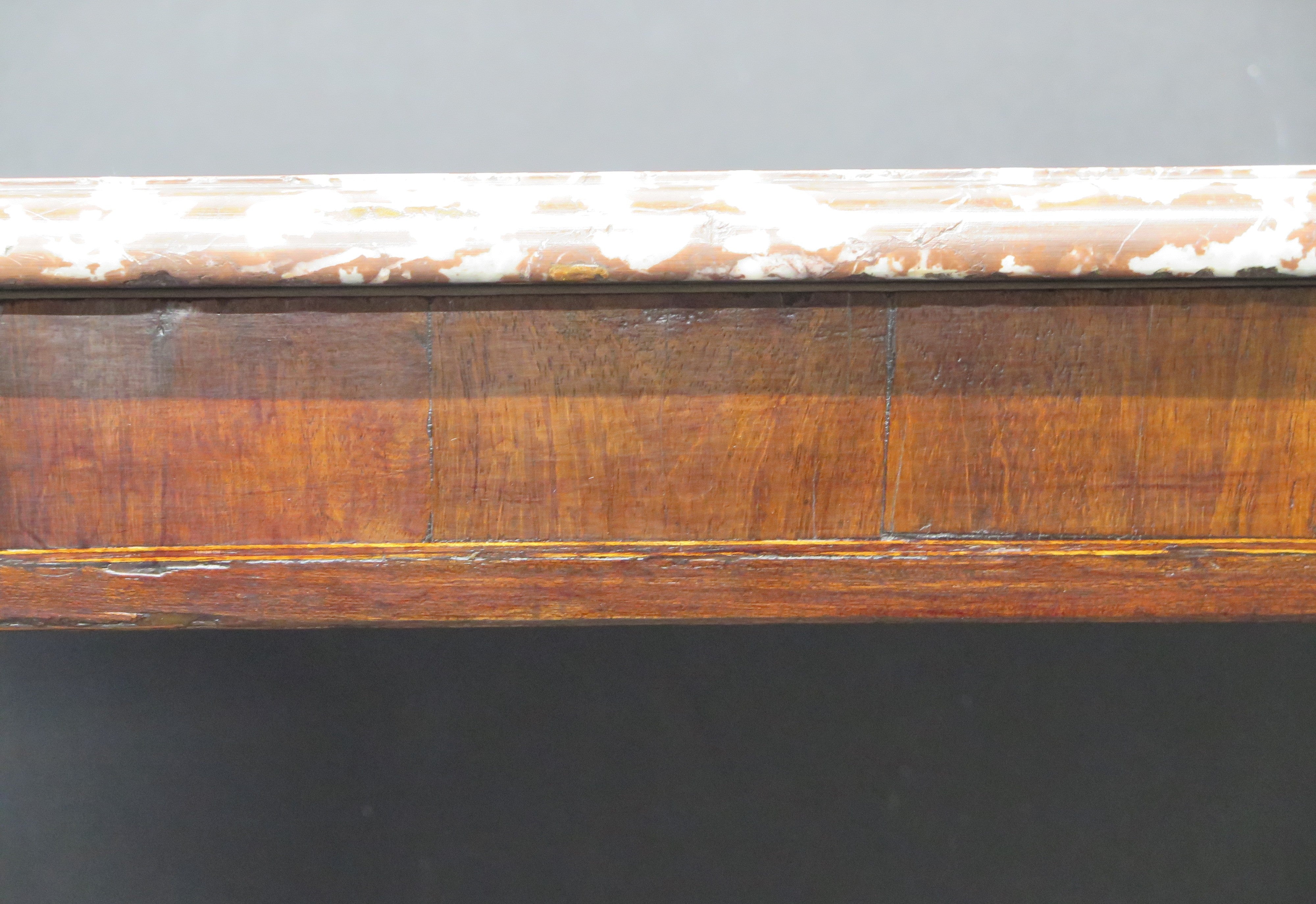A Small Louis XV Marble Topped Console Table