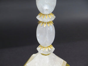 A Pair of Rock Crystal Lamps