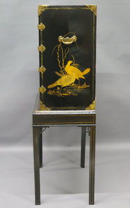 Opulent Chinese Collector's Cabinet on Stand