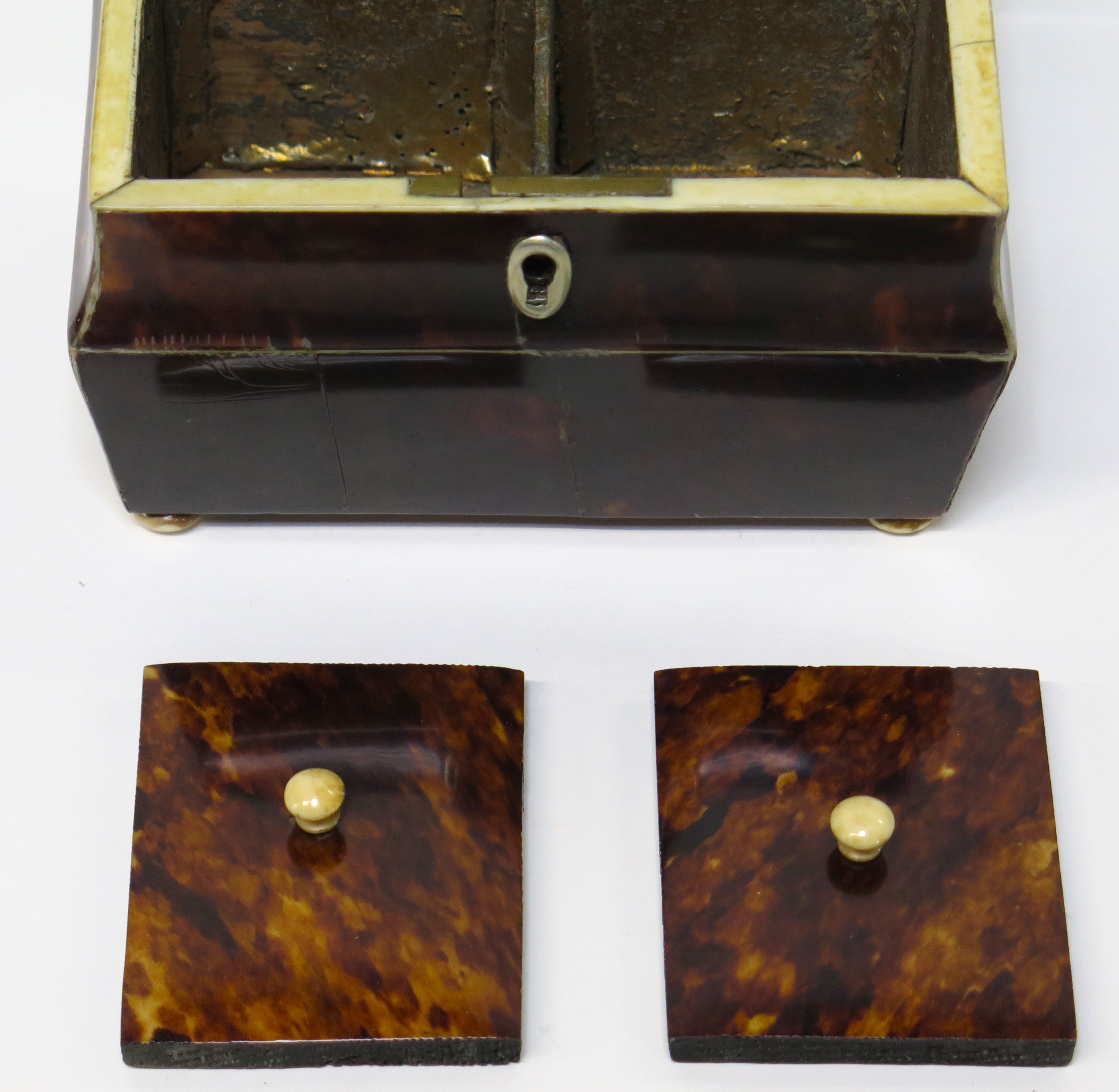 English Regency / George IV Tortoise Shell Tea Caddy – Nick Brock Antiques
