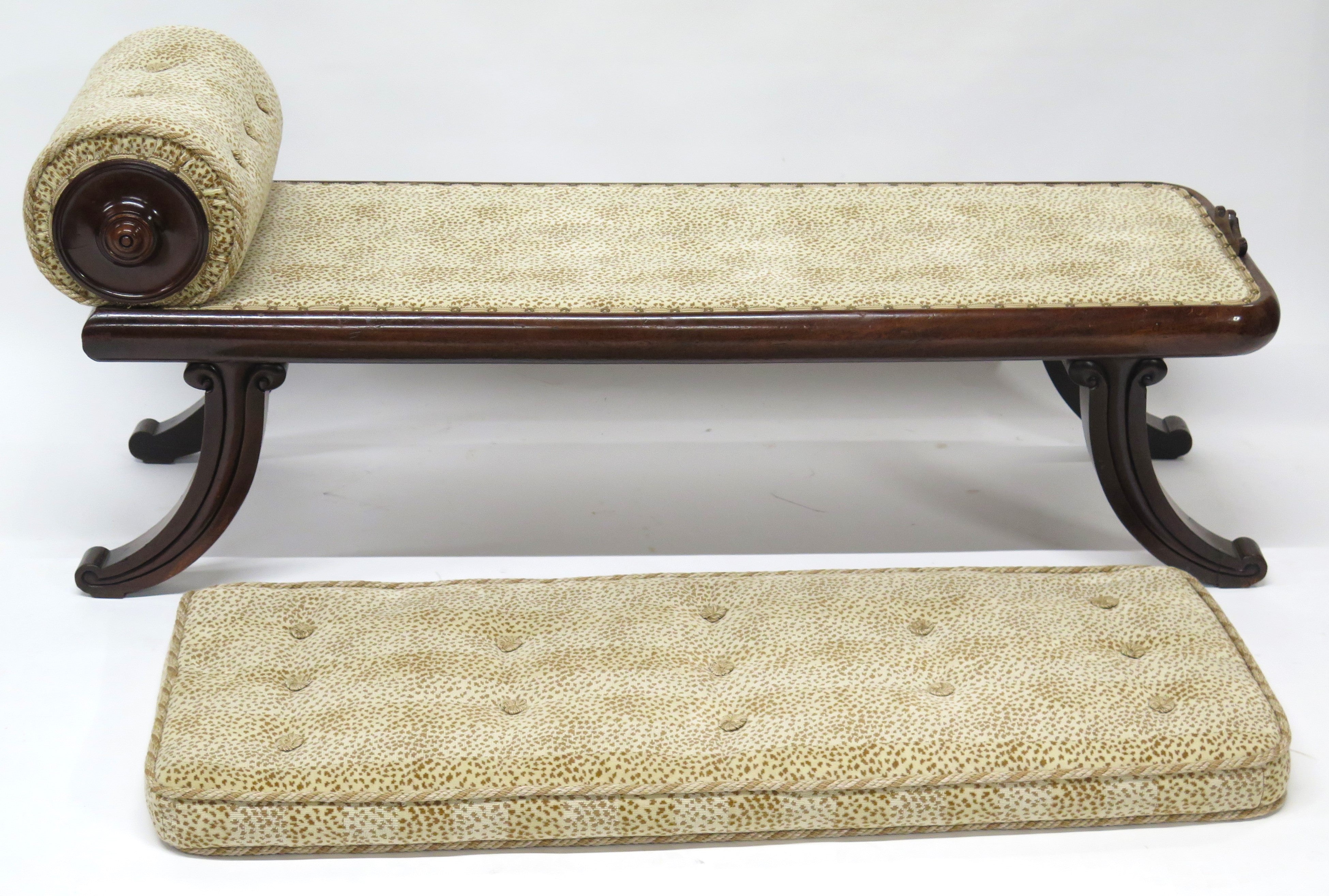 Small Klimos-Style Regency Bench / Recamier