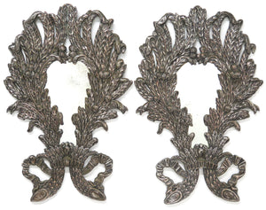 A Pair of Silver Plate Mirrors