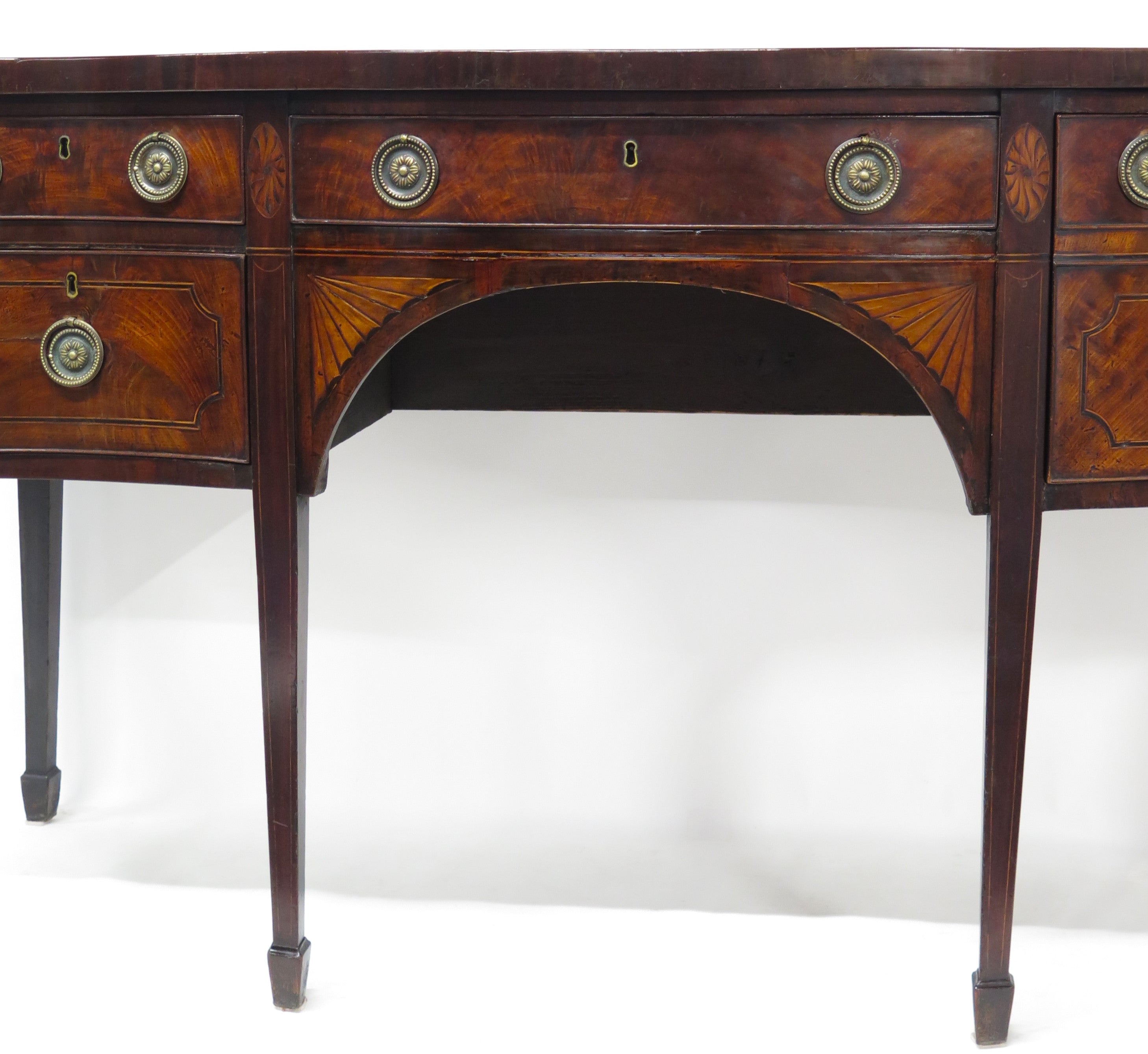 A George III Serpentine Front Mahogany Sideboard