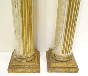 Carved and Gilded Corinthian Columns