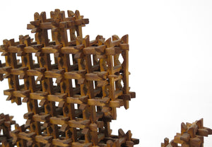 A Large Scale American Folk "Tramp Art" Cross