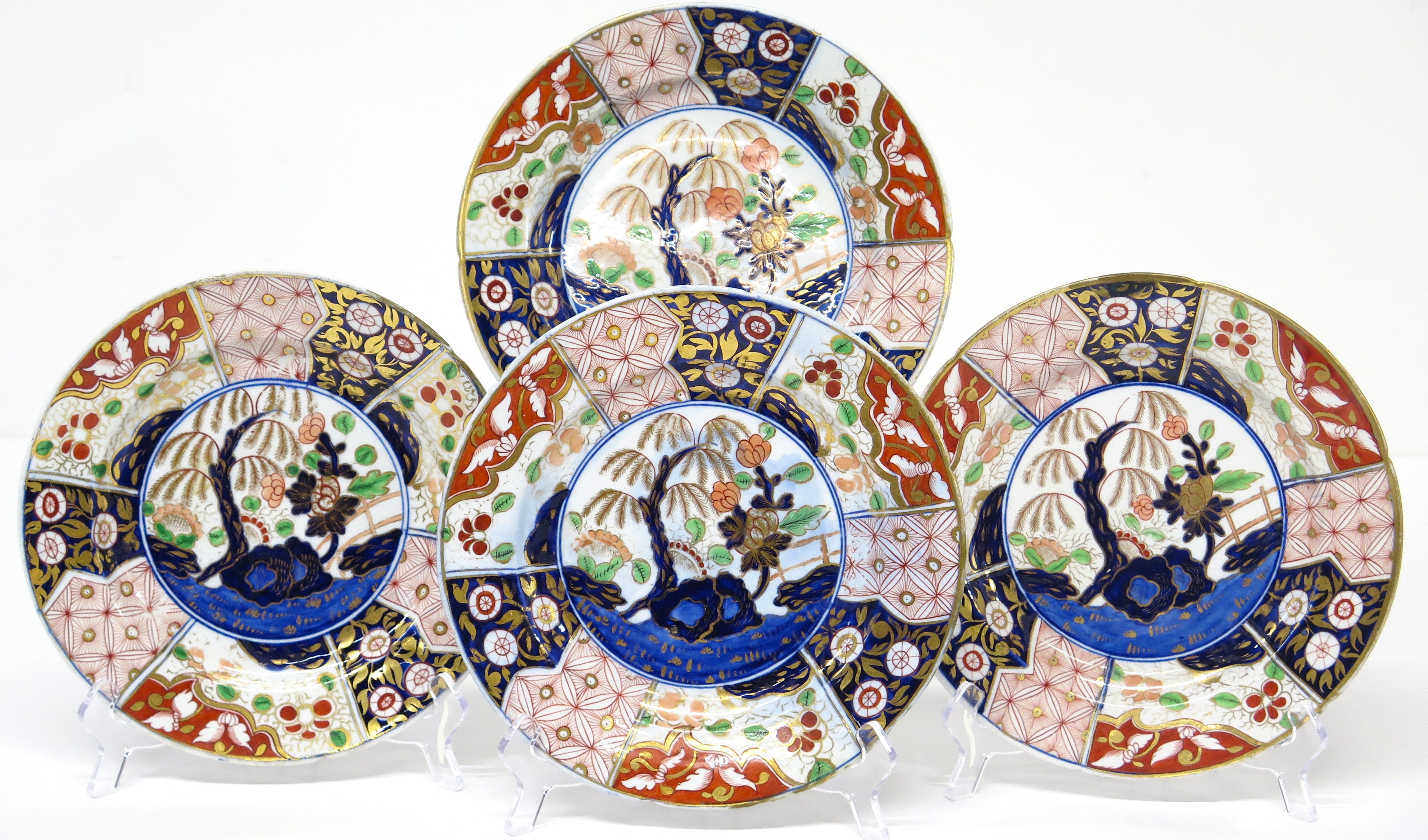 A Set of (4) Coalport "Money Tree" Pattern Plates