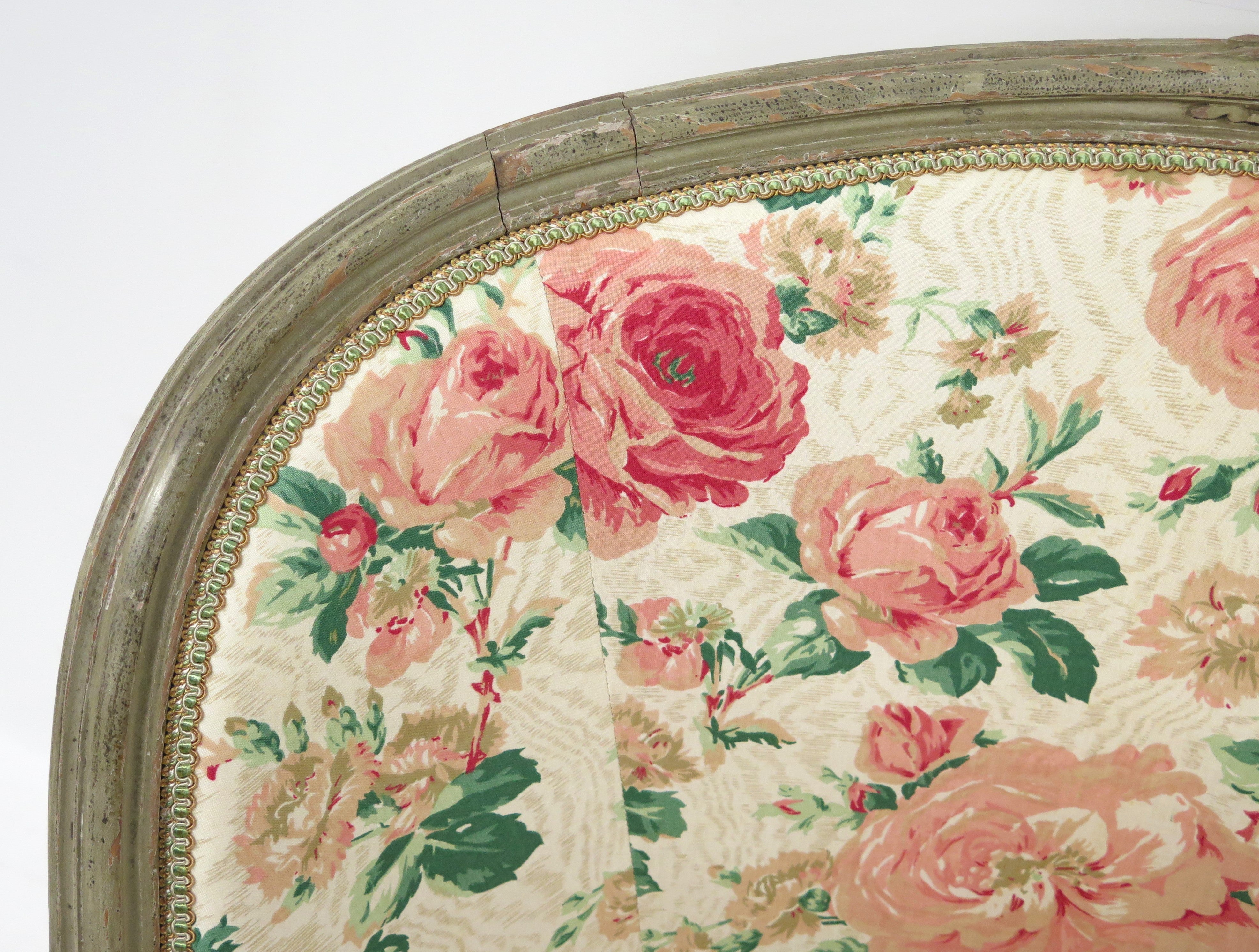 A Beautiful Louis XV Style Painted Bergere