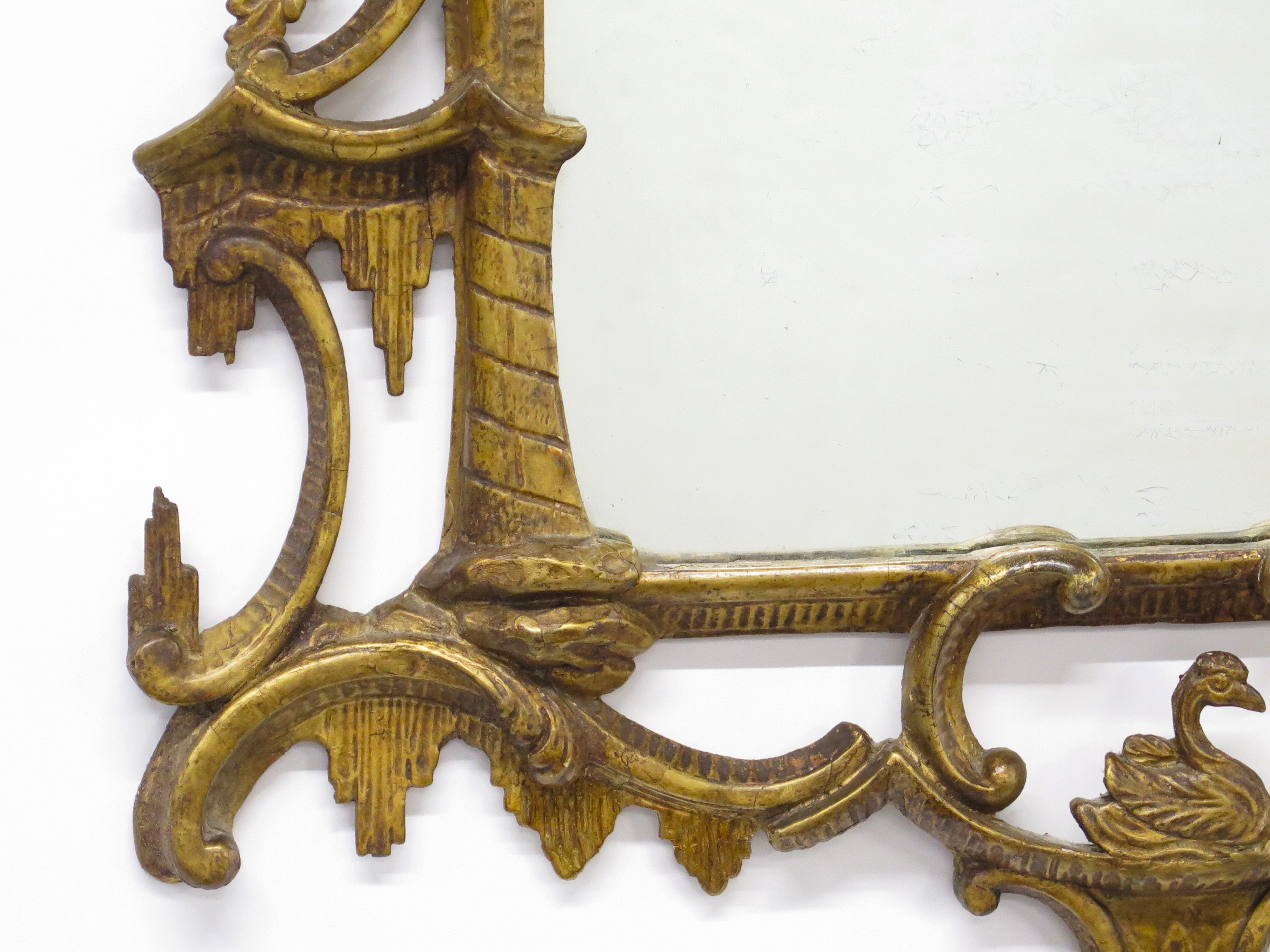 Mid-18th Century Irish Giltwood Wall Mirror