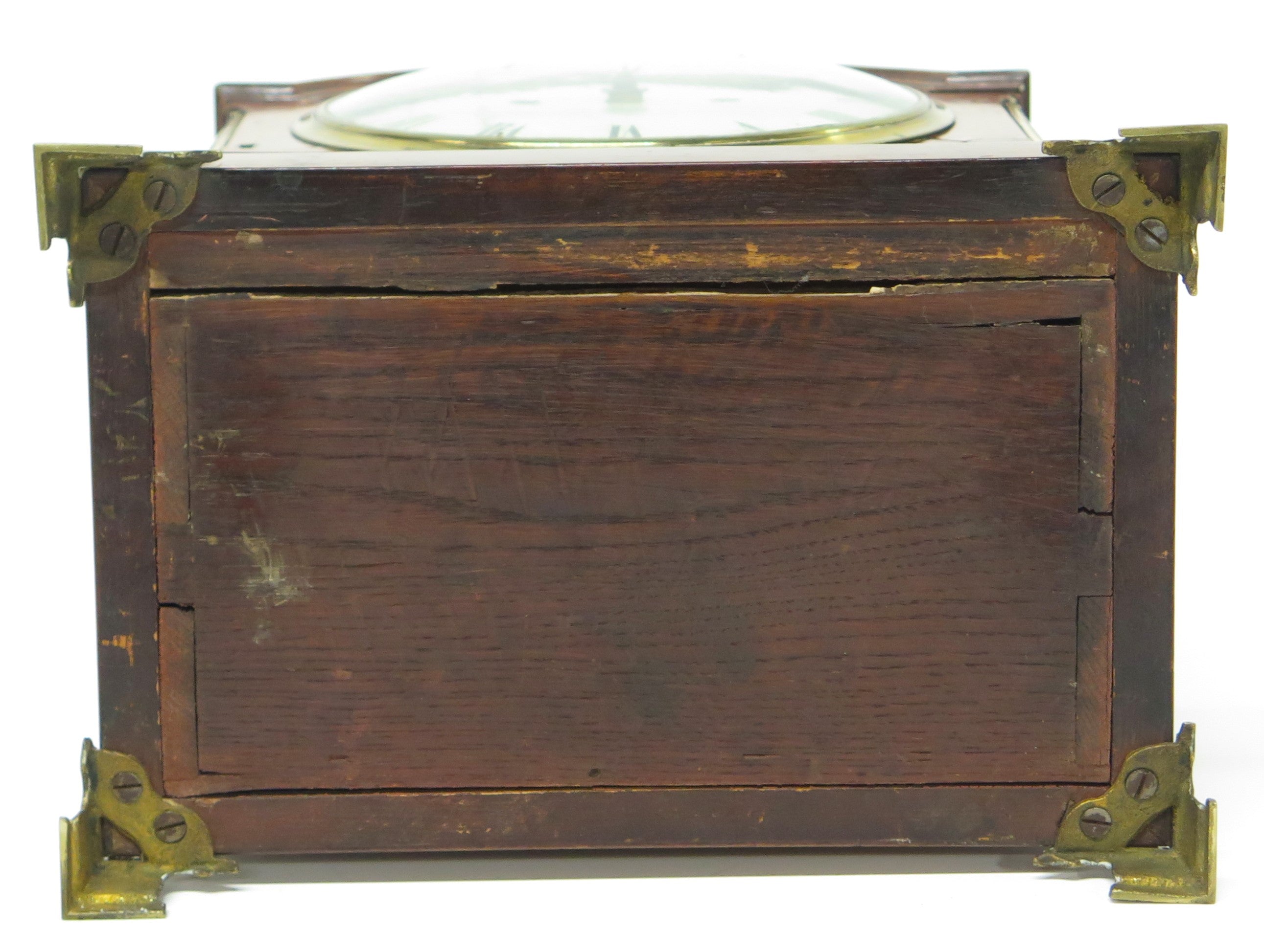 George II Mahogany Arched-Top Bracket Clock by Sly, Weymouth, England