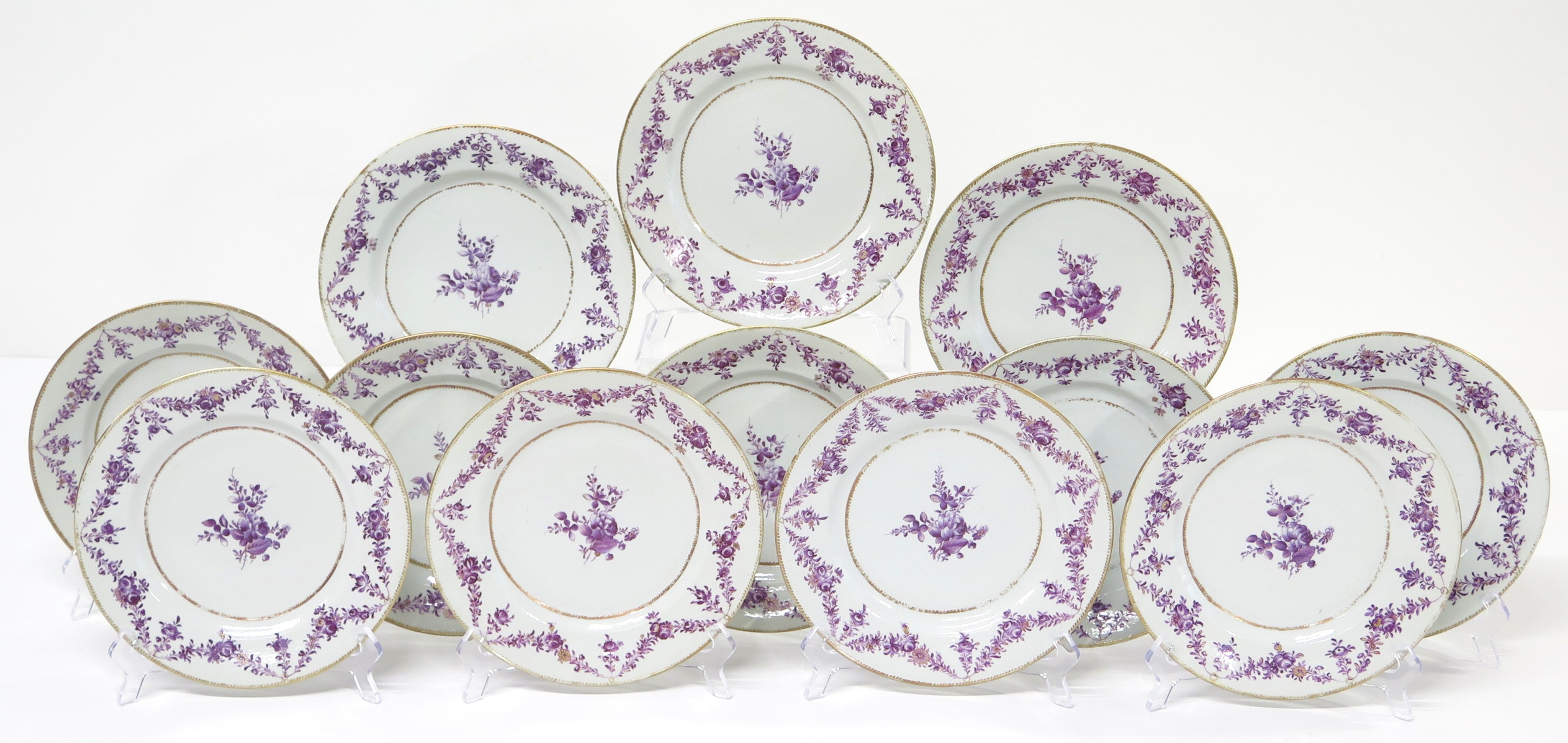 Set of (12) 18th Century Chinese Export Plates