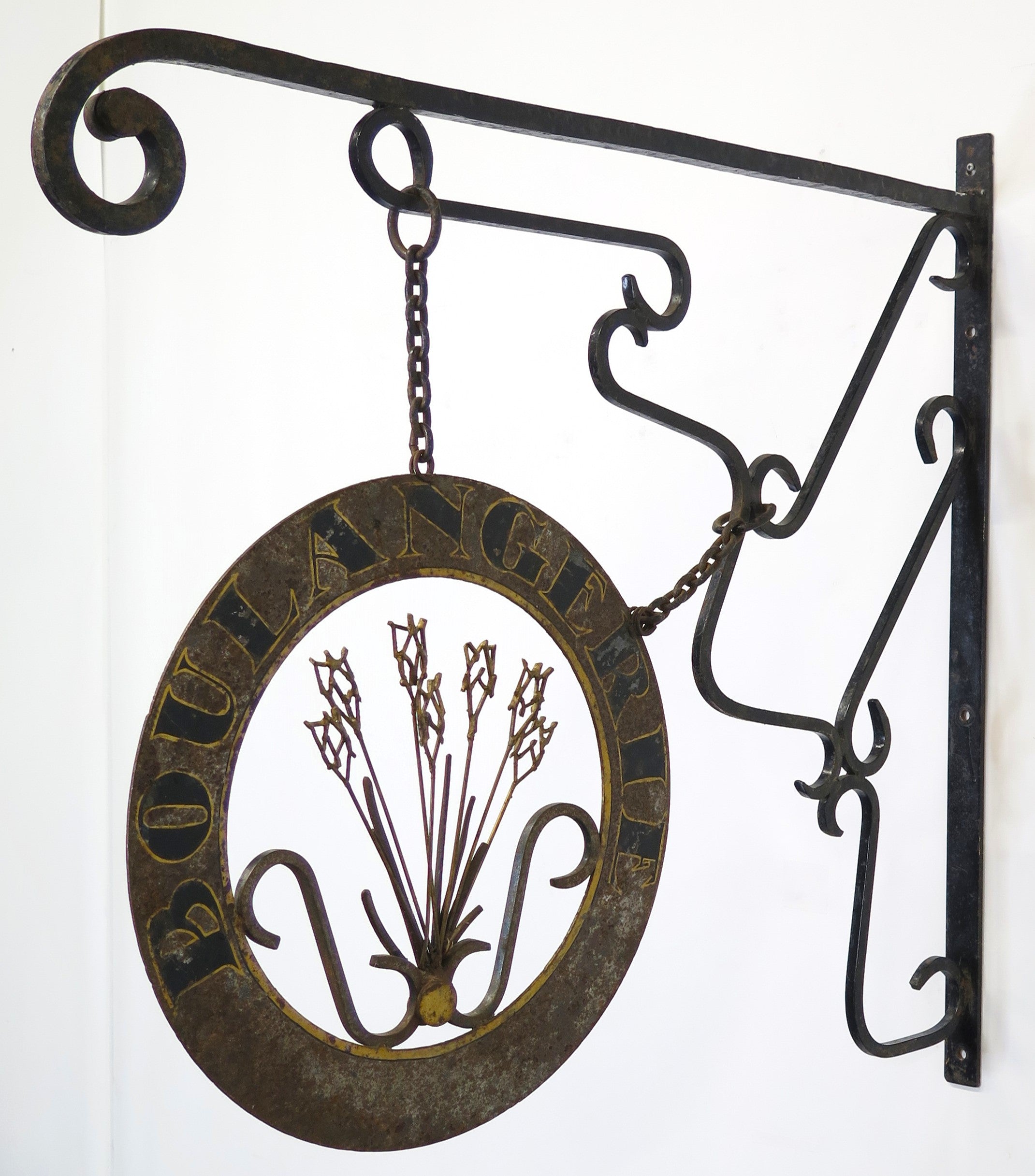 A Whimsical 19th Century Paint and Gilt Shop Sign