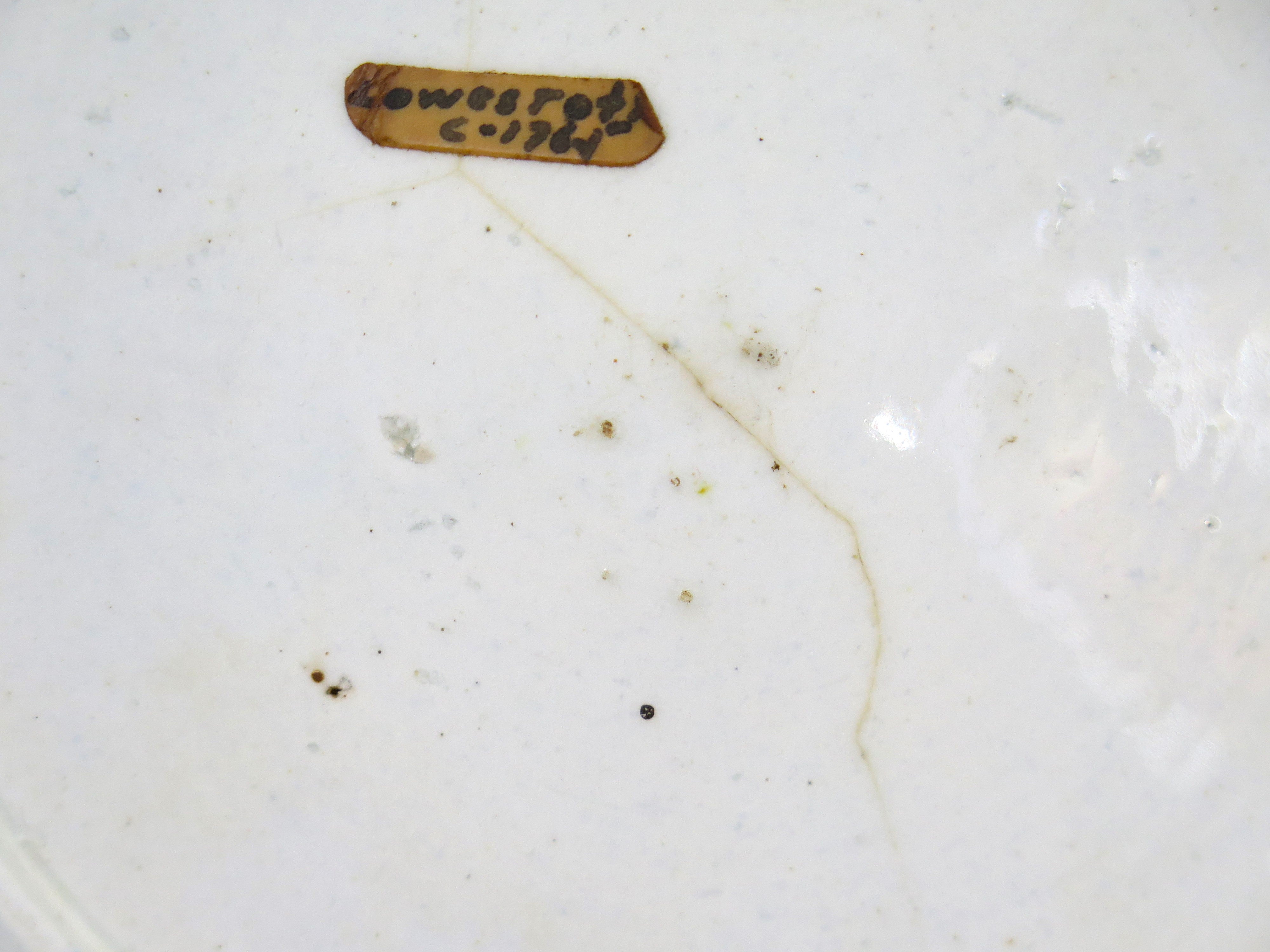 Pair of Blue and White Lowestoft Chinese-Style Plates, circa 1768-70