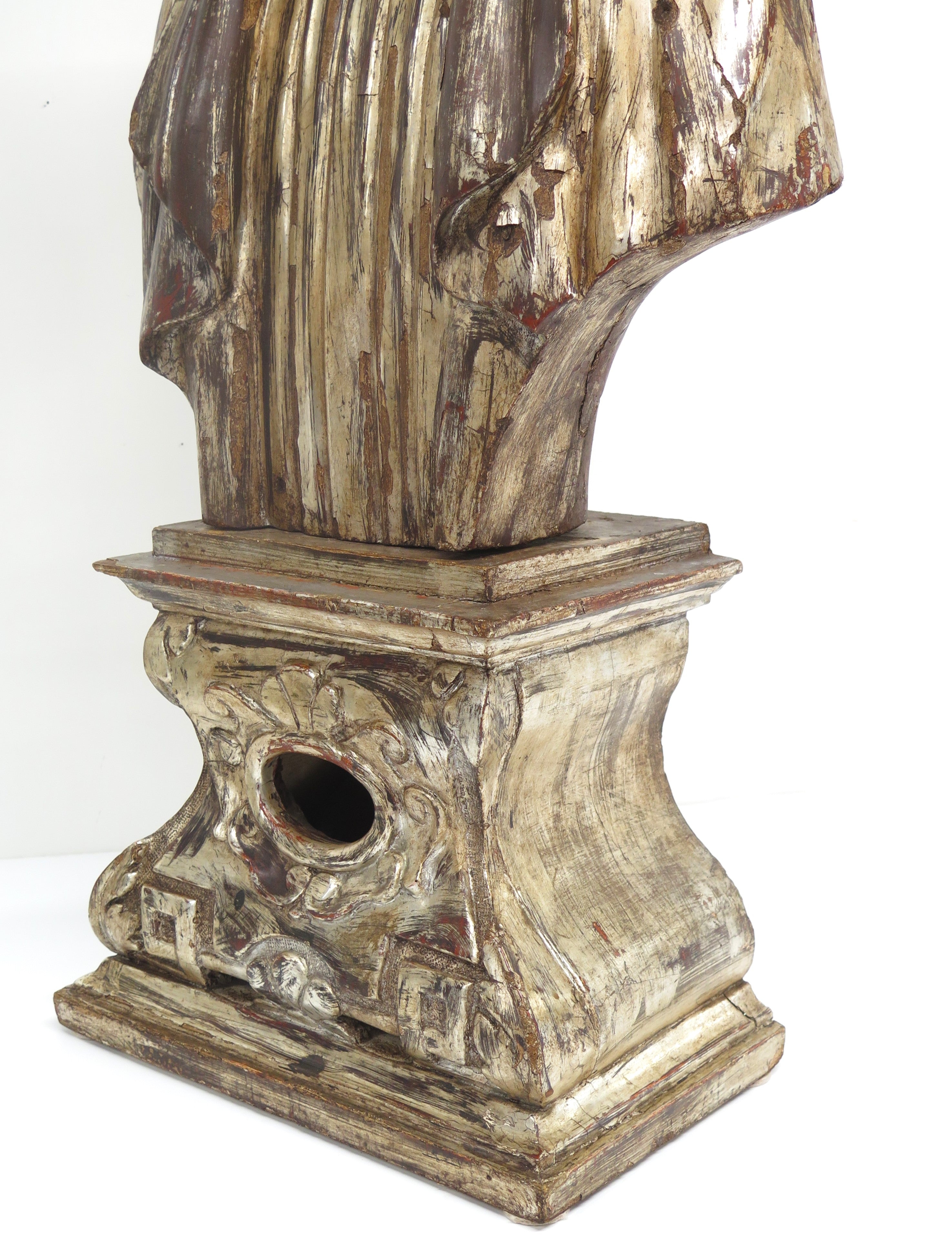 1# 18th Century Italian Silver Gilt Reliquary Bust
