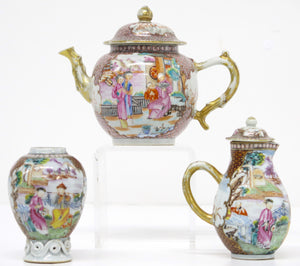 Chinese Export Tea Set, Rockefeller Pattern