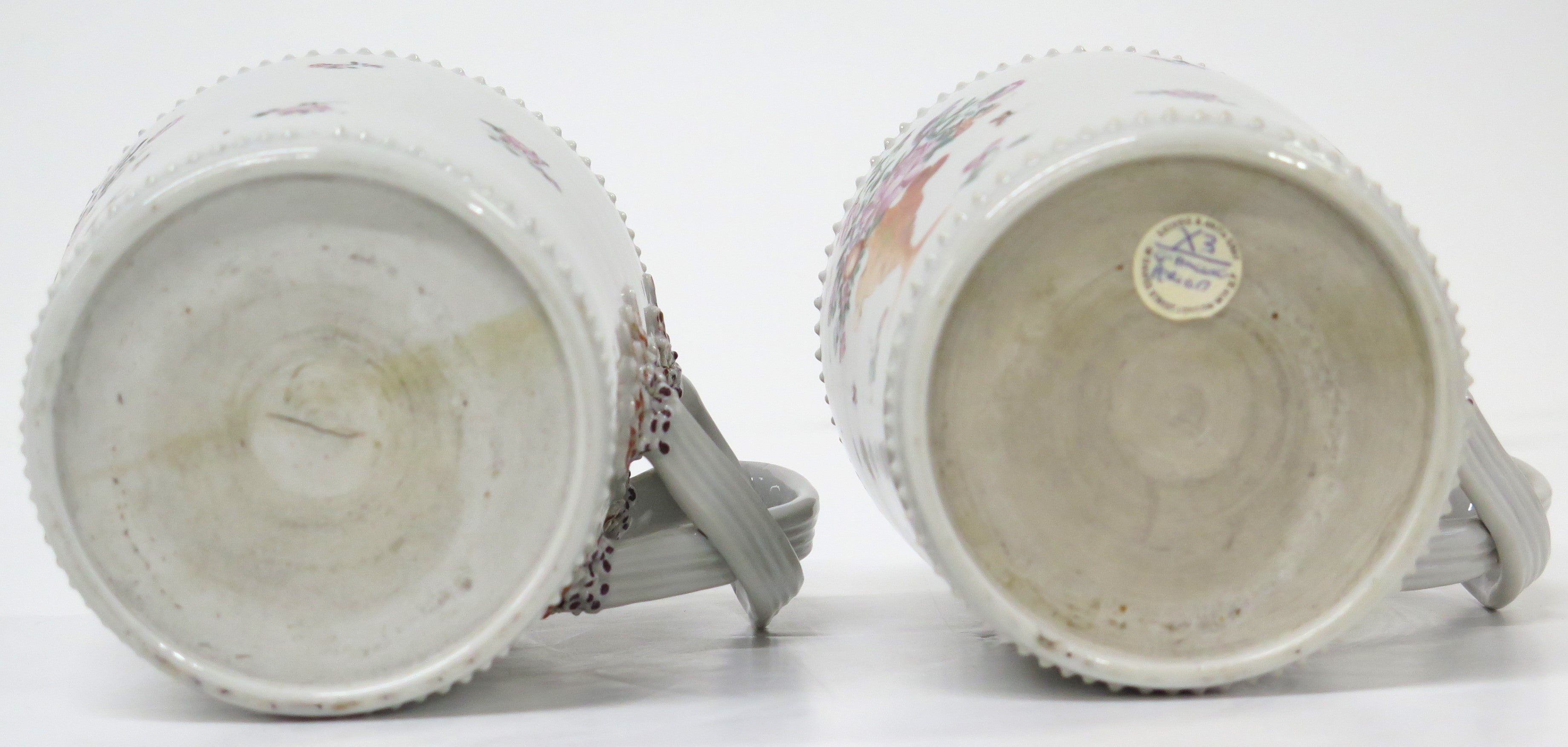 A Pair of Chinese Export Porcelain Famille Rose Mugs