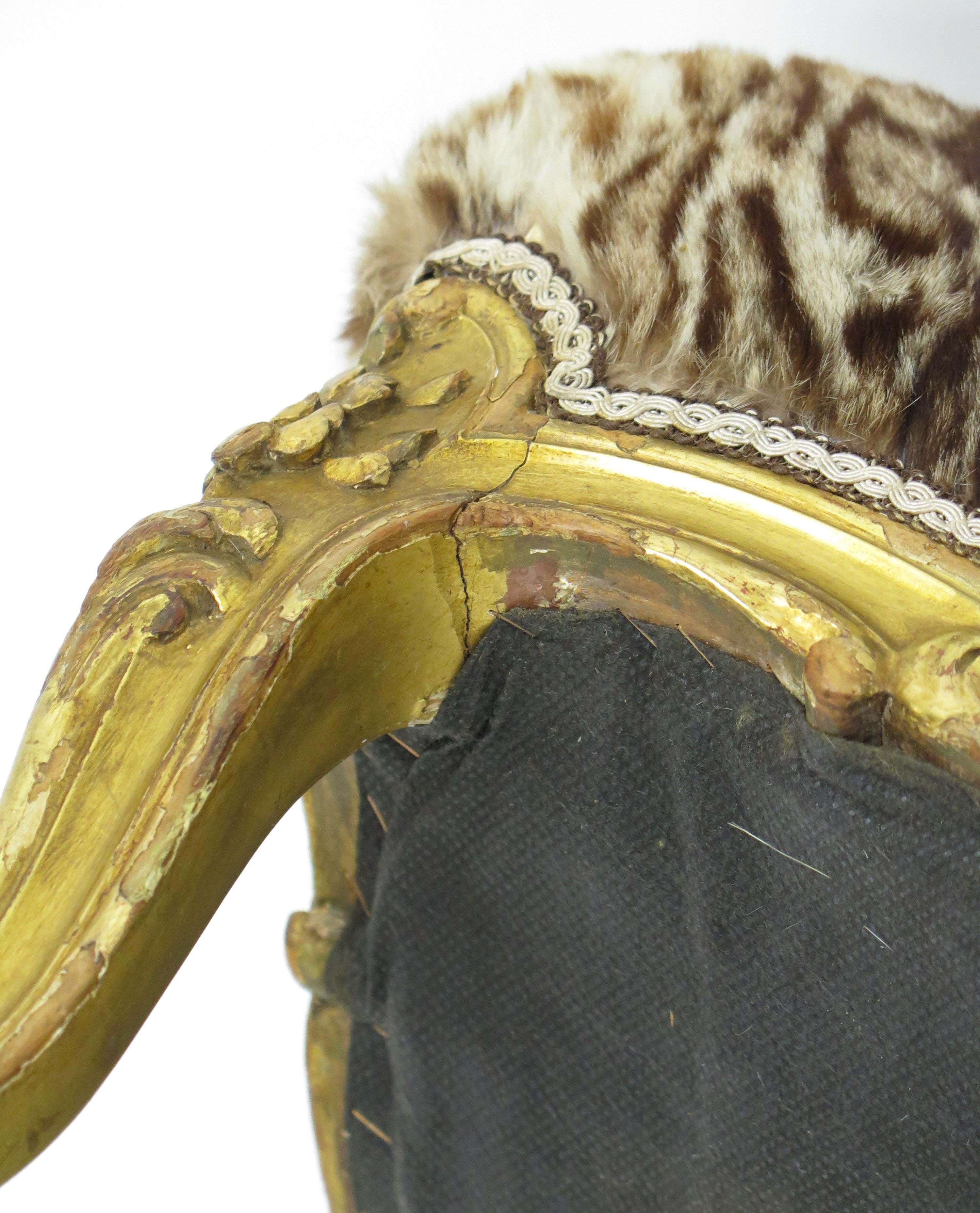 A 19th Century Louis XV Style Giltwood Tabouret