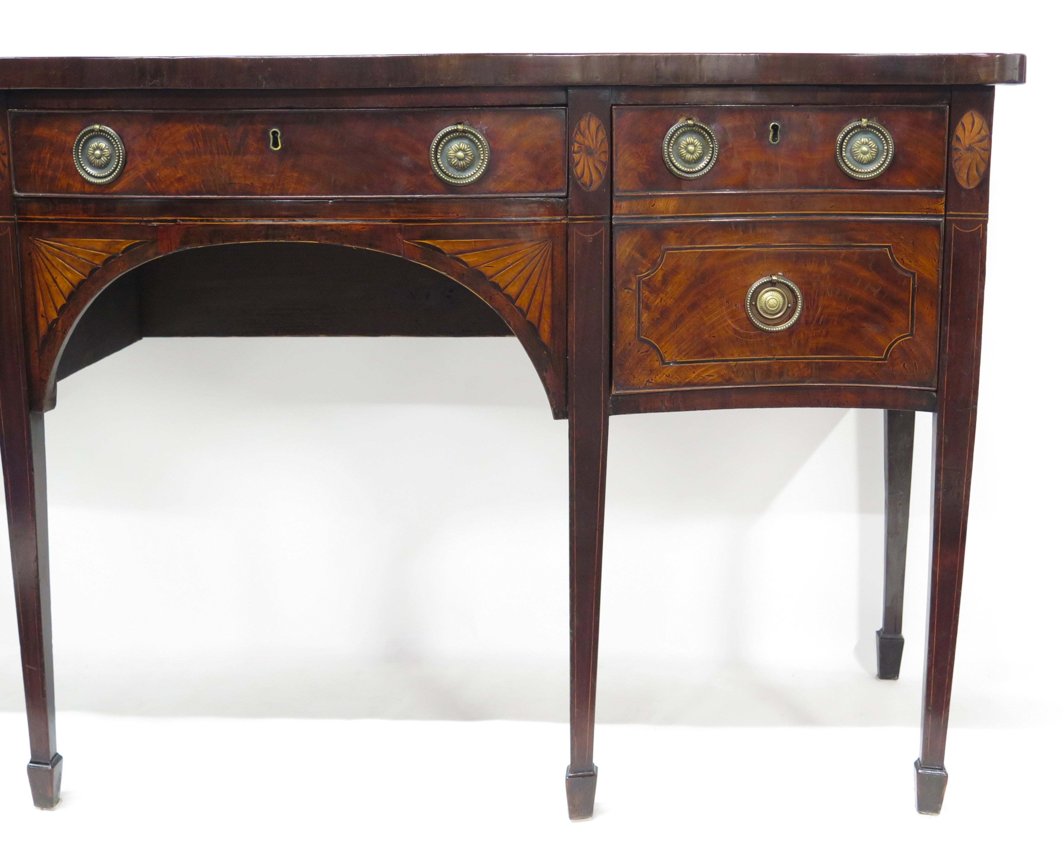 A George III Serpentine Front Mahogany Sideboard
