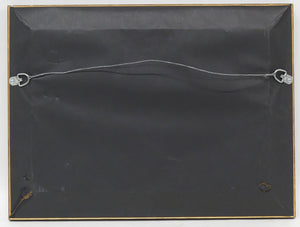 A Nicely Painted English School Oil on Canvas of a Black Horse in a Landscape