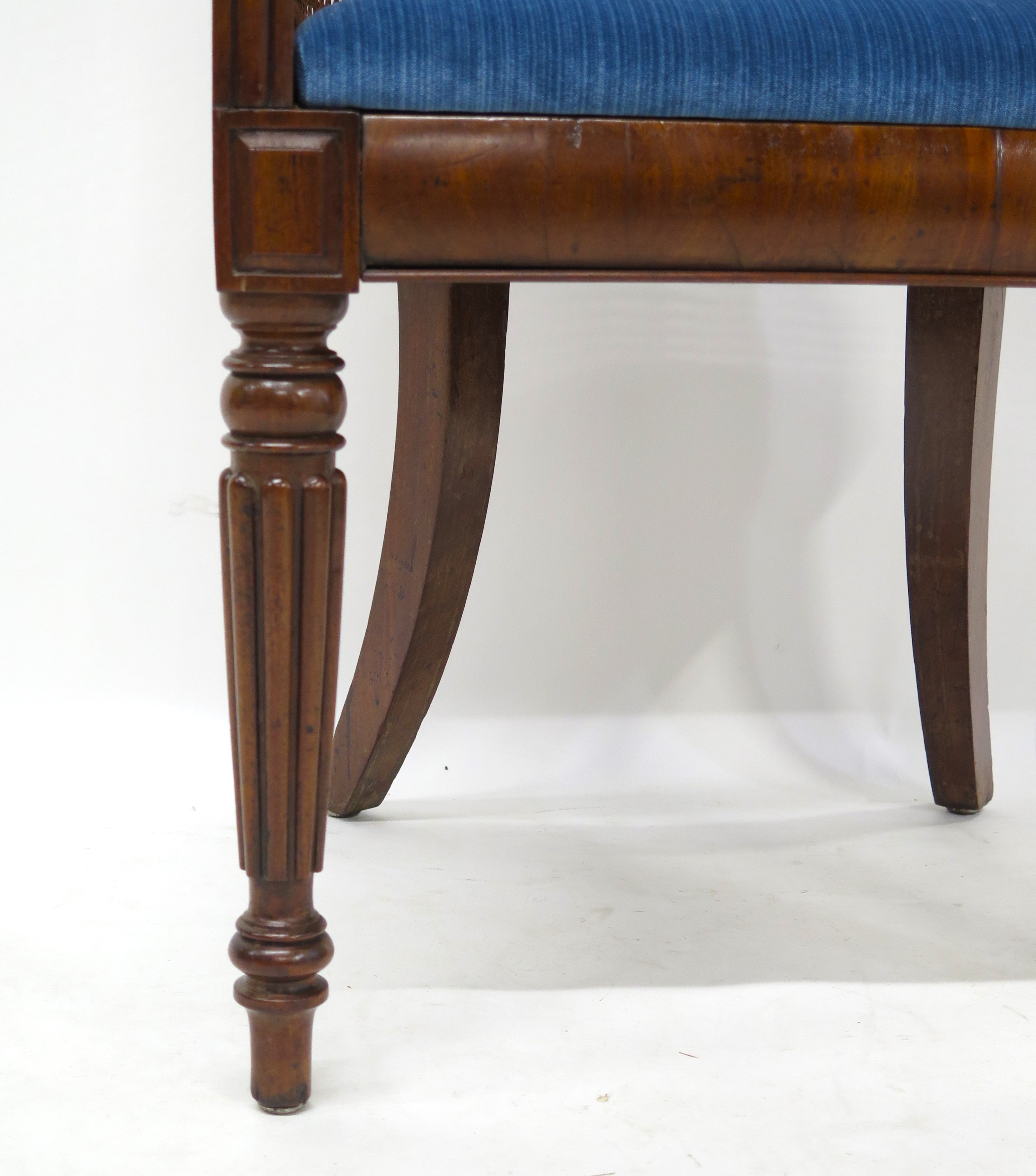 English Regency Mahogany Library Chair