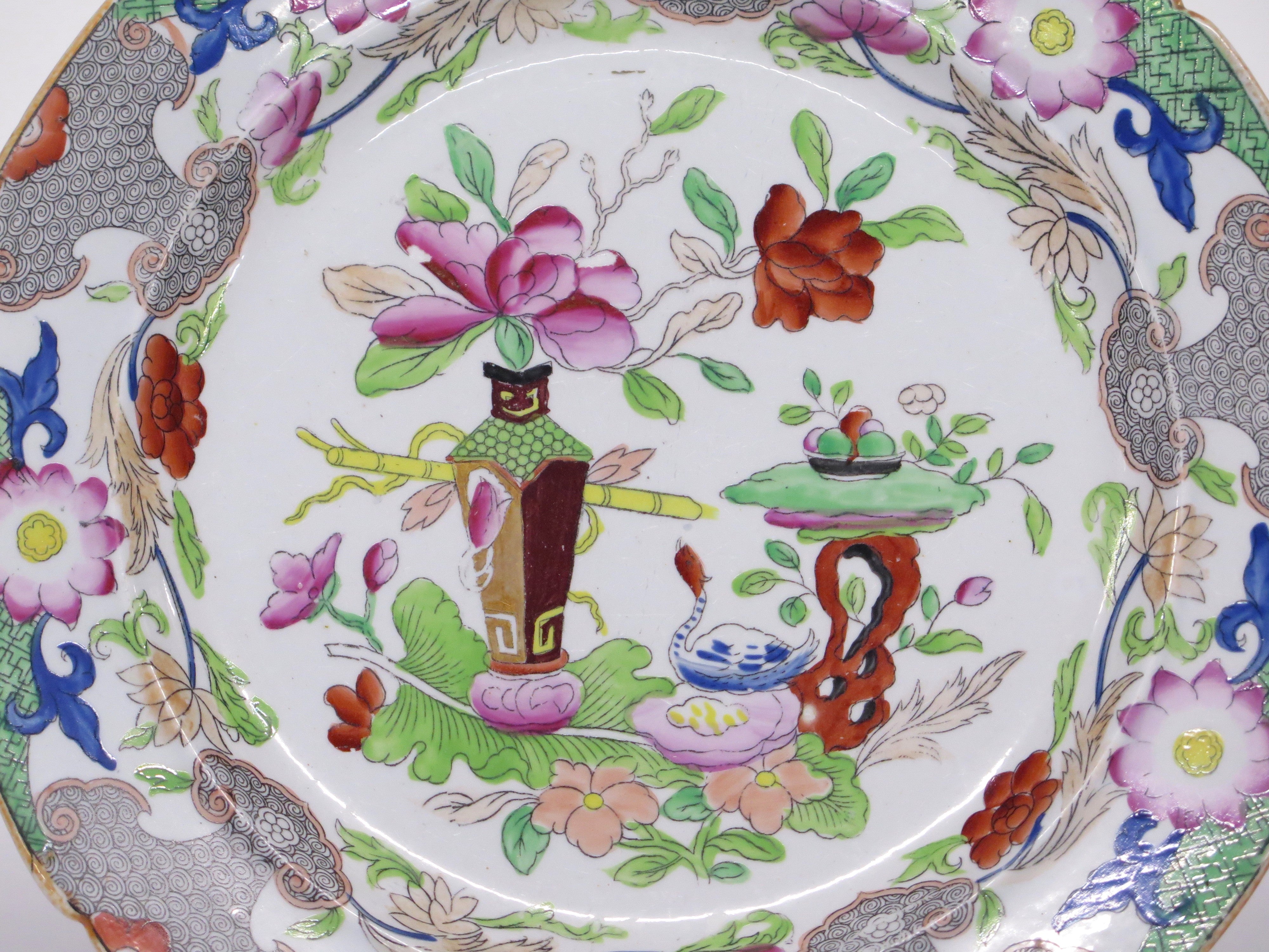 Georgian "Table and Flower Pot" Pattern Mason's Patent Ironstone China