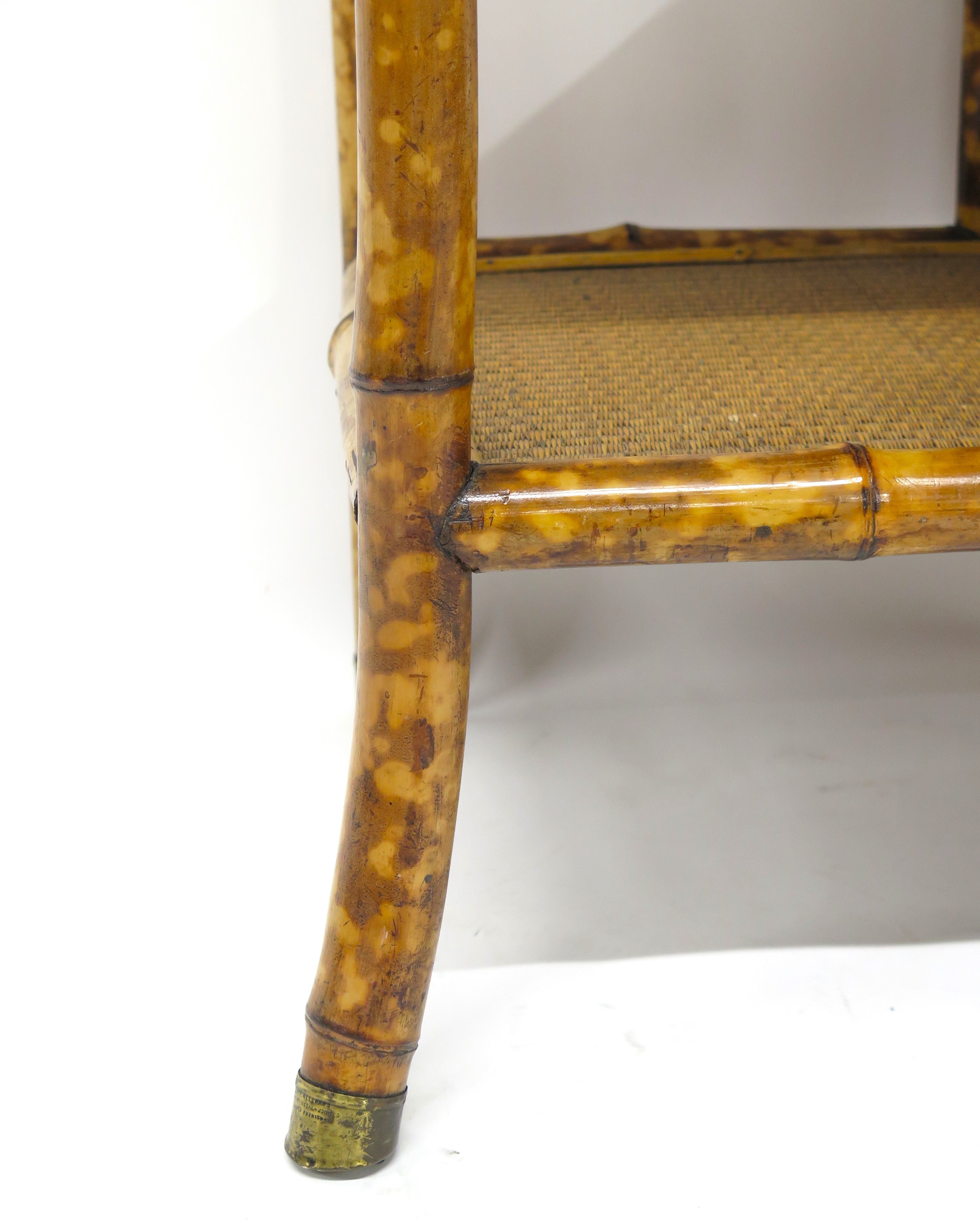 Victorian Bamboo Etagere by W. F. Needham, Birmingham