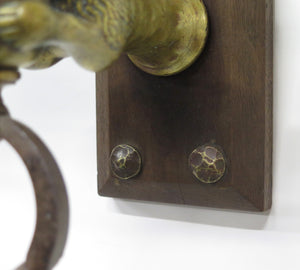 A Pair of Early 20th C. Hand Wrought Iron Two Light Sconces
