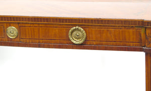 A Late 18th / Early 19th Century Dutch Marquetry Inlaid Veneered Silver Table