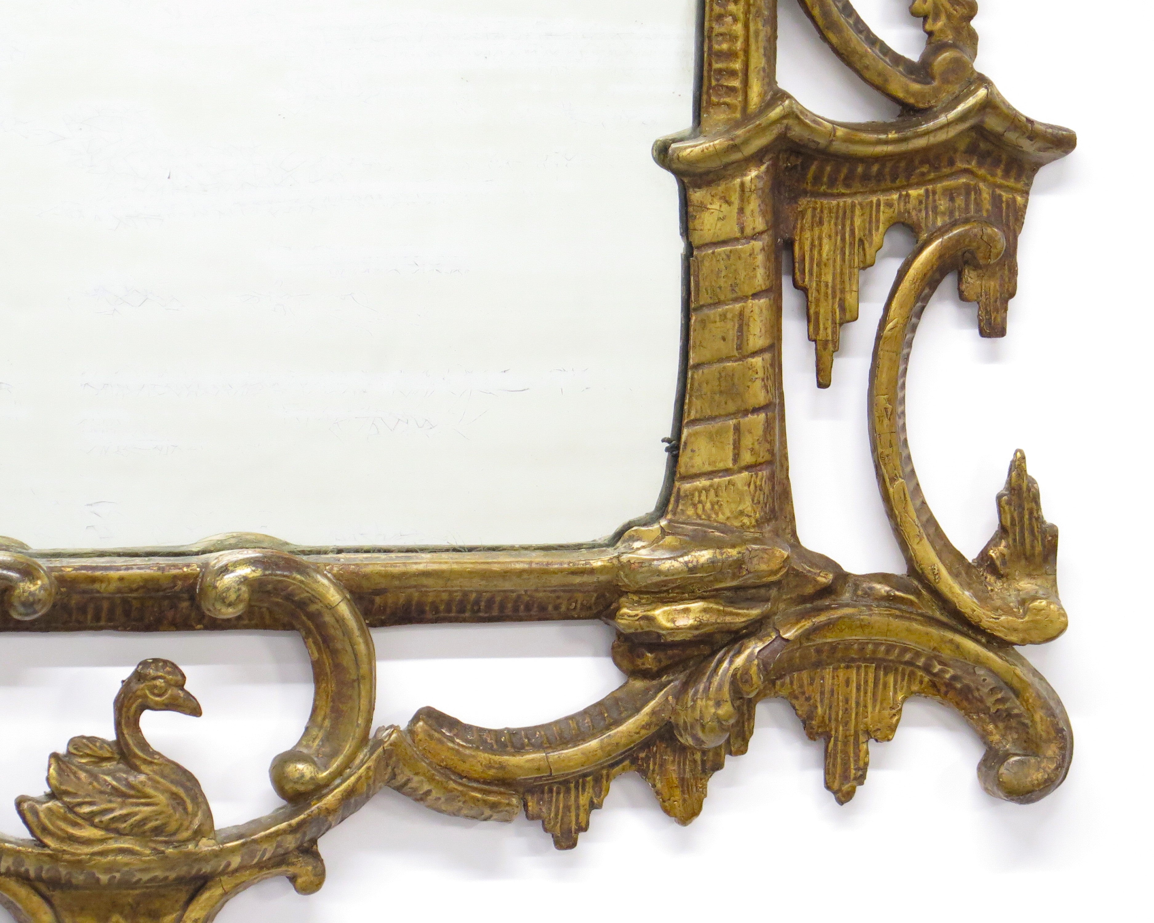 Mid-18th Century Irish Giltwood Wall Mirror
