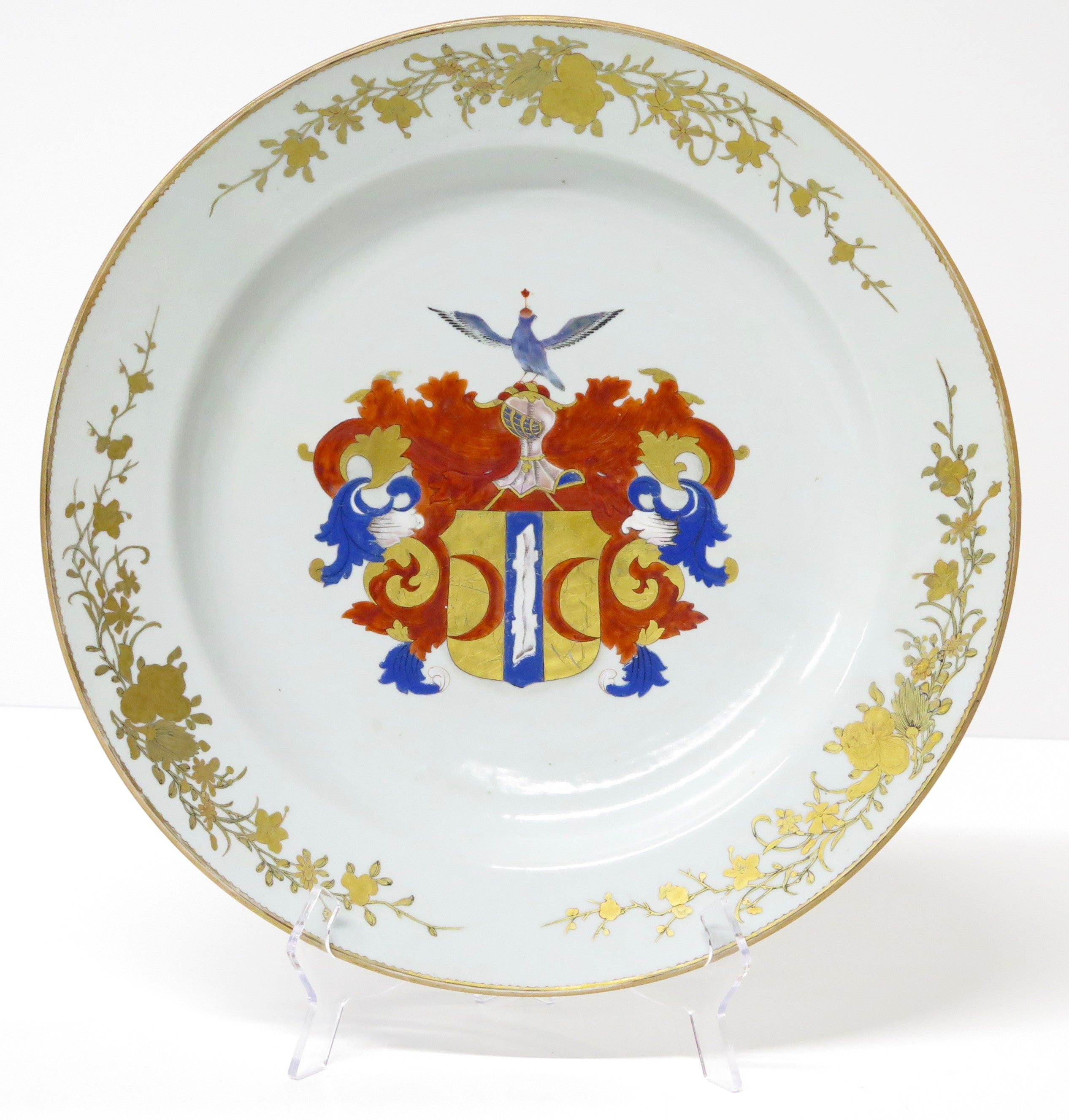 Chinese Export Armorial Charger for the Amsterdam-Batavia Dutch Family Valckenier