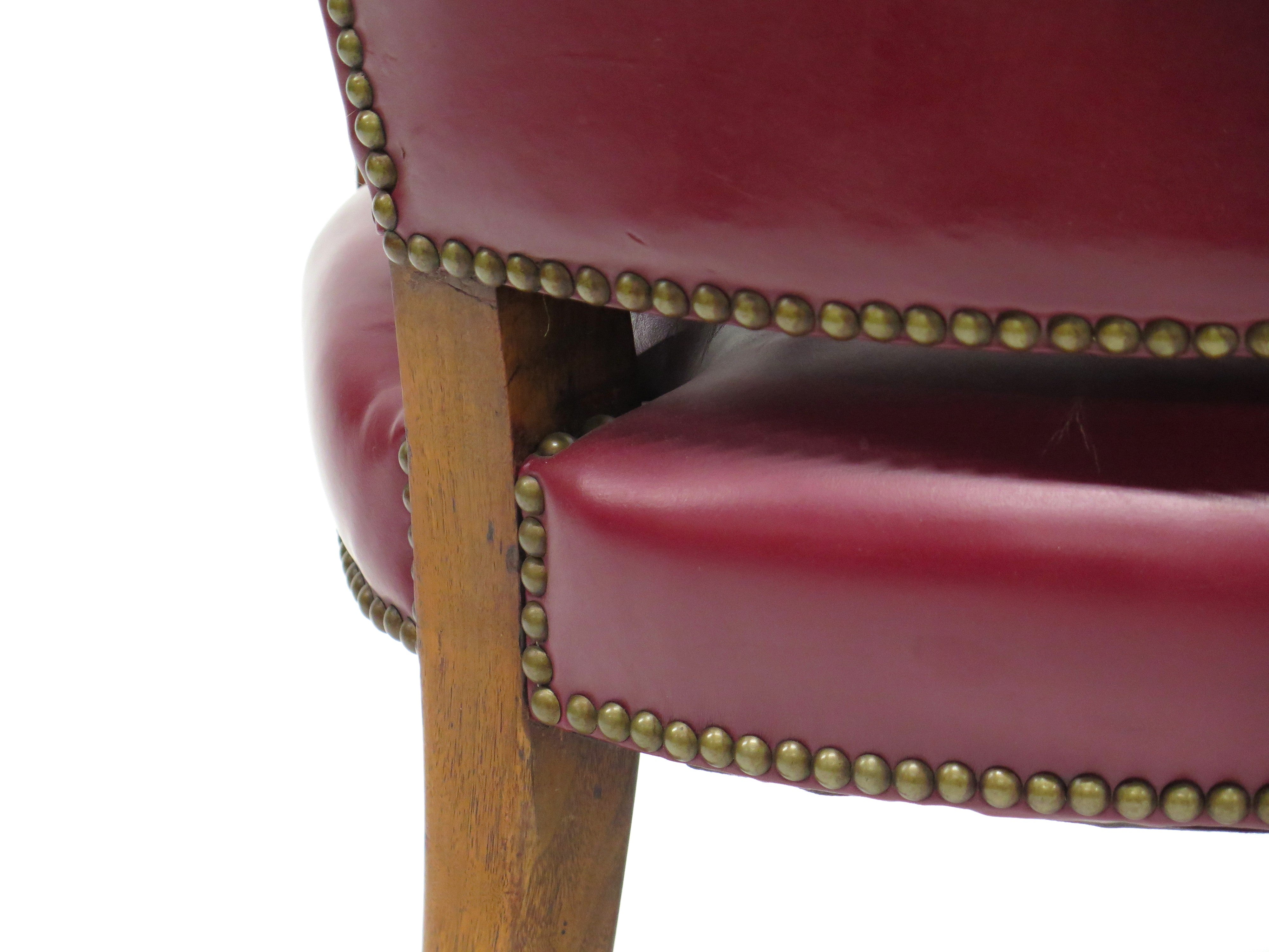 Pair of Georgian-Style Mahogany Elbow Chairs