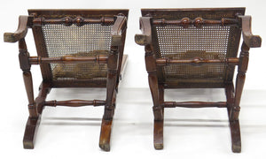 A Pair of William and Mary Walnut Side Chairs