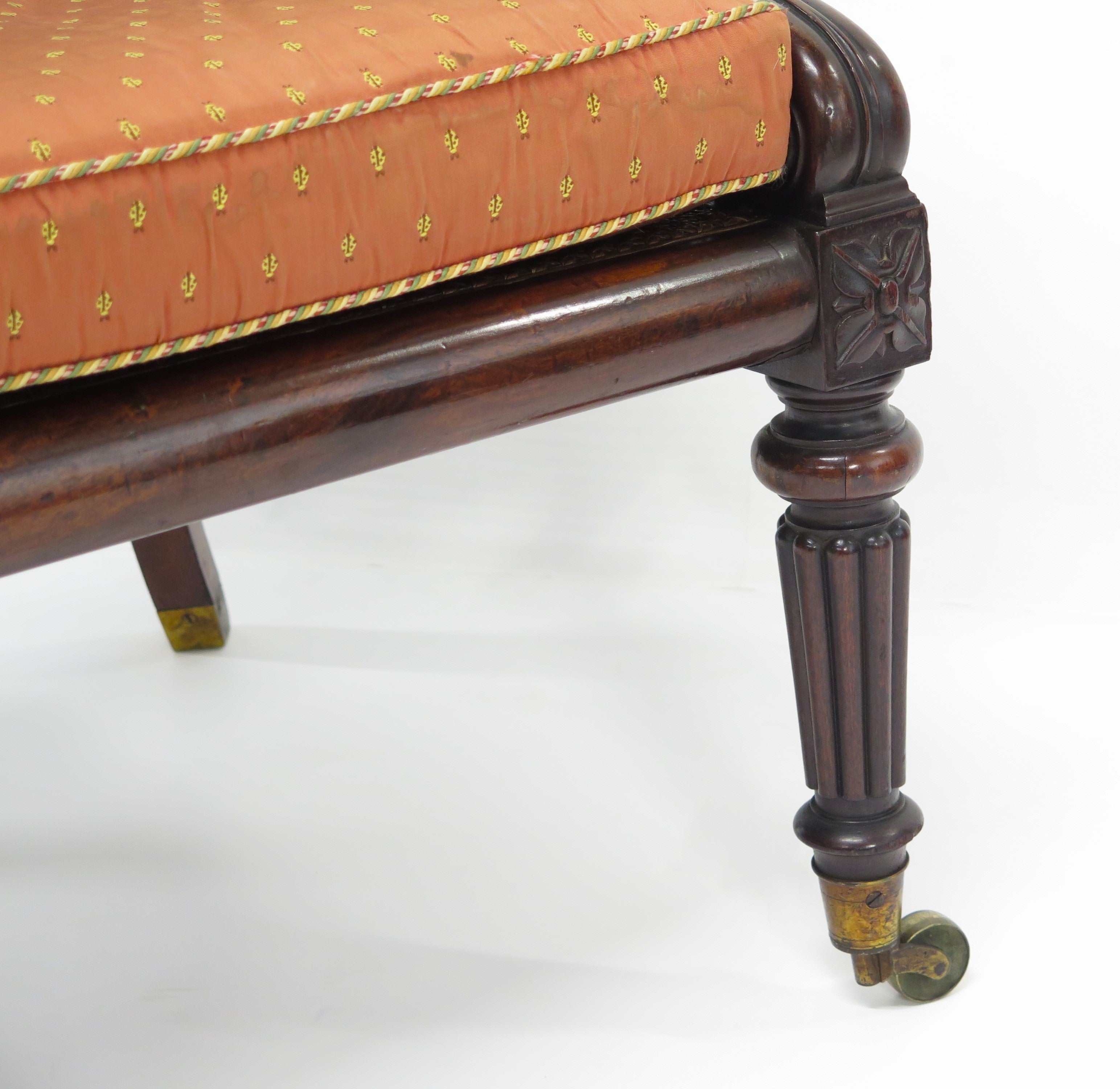 English Regency Caned Library Chair, possibly Gillows