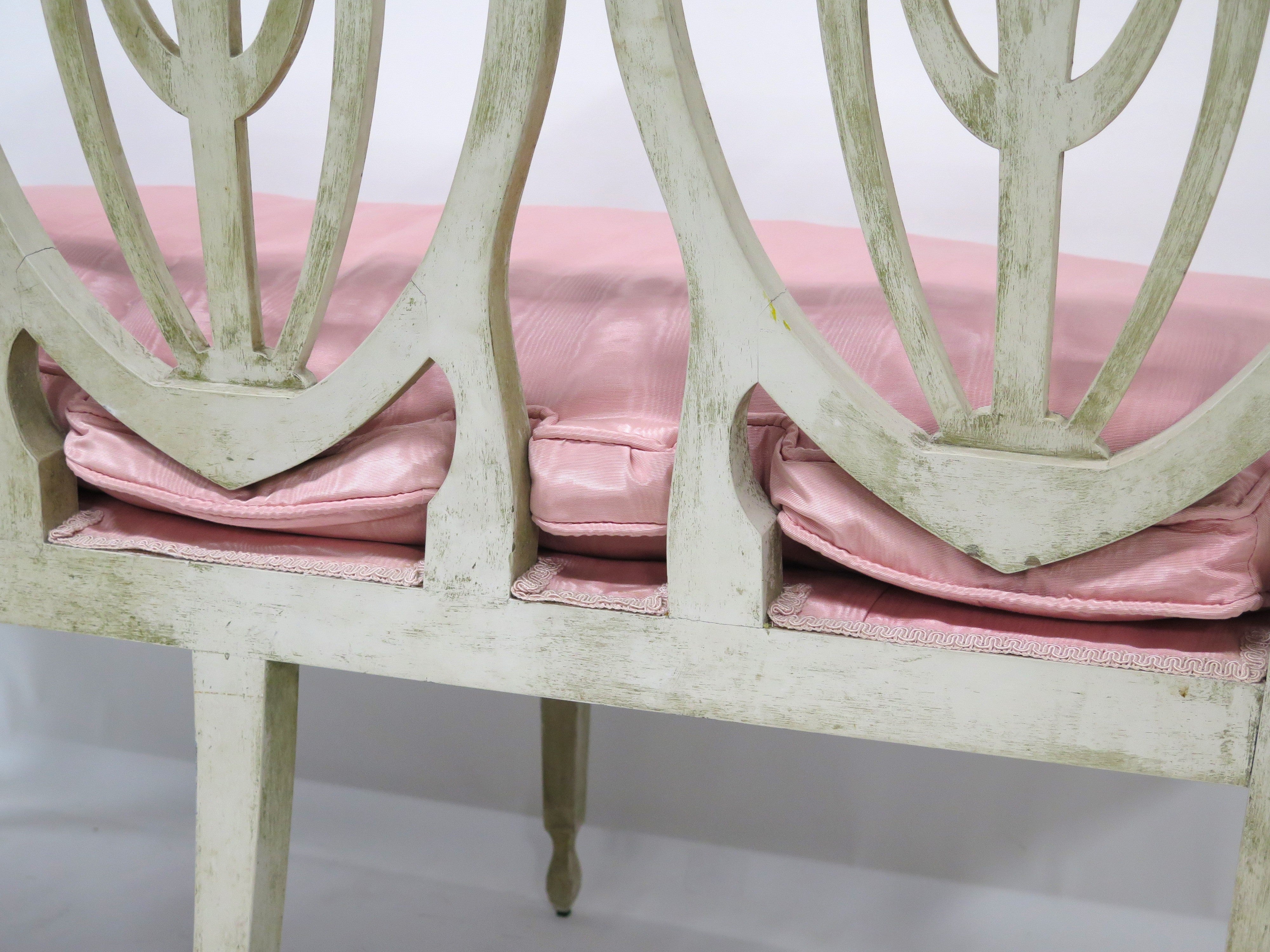 Georgian Style Triple Chair Back Settee