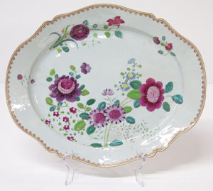 A Famille Rose Meat Plate
