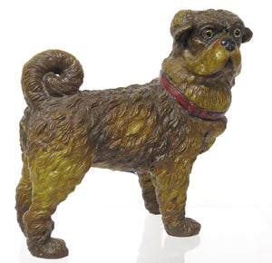 An English Composition Standing Dog Sculpture