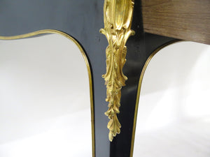 A Louis XV-Style Black Lacquer Bureau Plat / Writing Desk