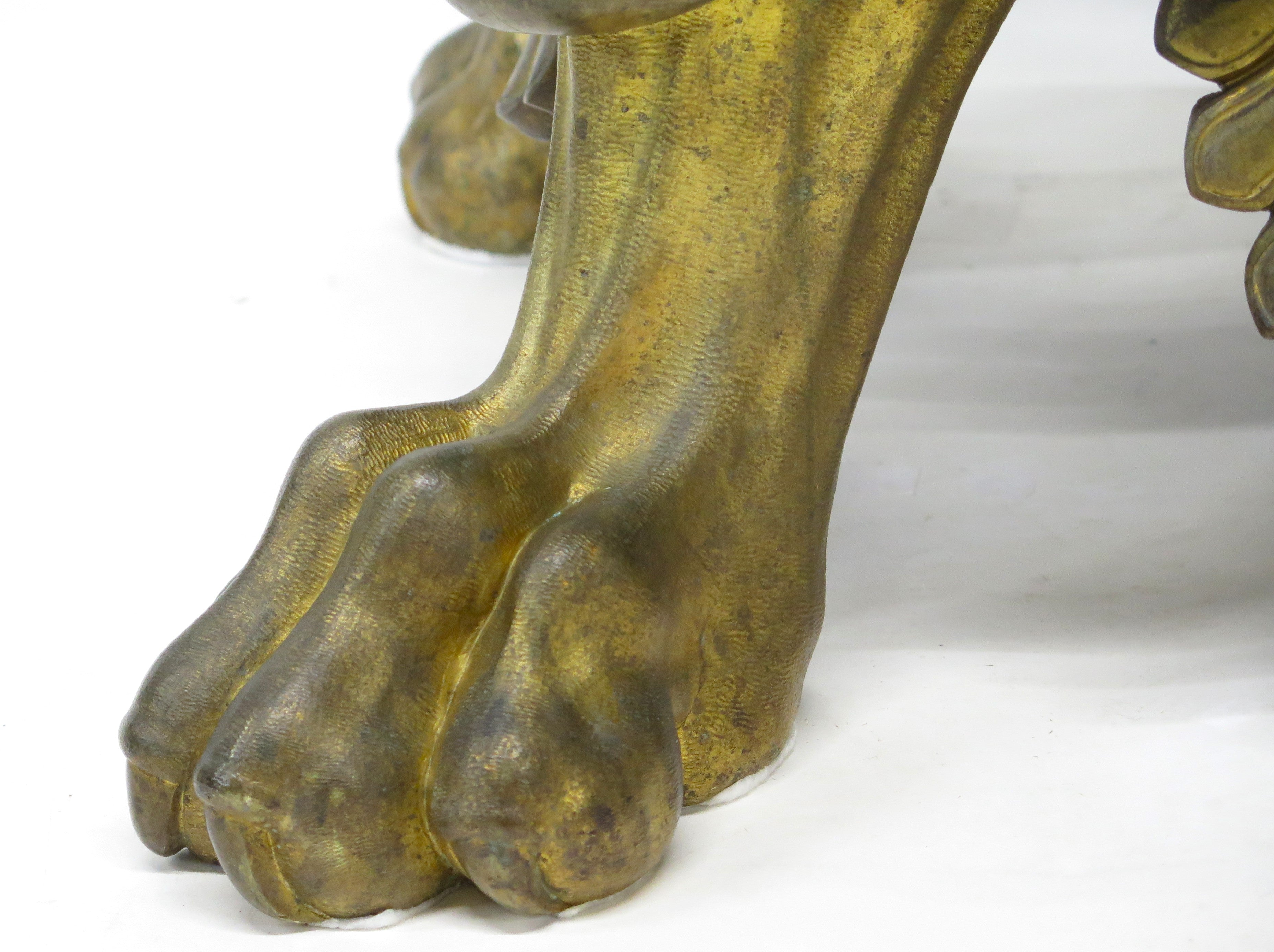 A Pair of Large, Impressive Mid-19th Century Gilt Bronze Torchieres