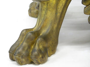 A Pair of Large, Impressive Mid-19th Century Gilt Bronze Torchieres
