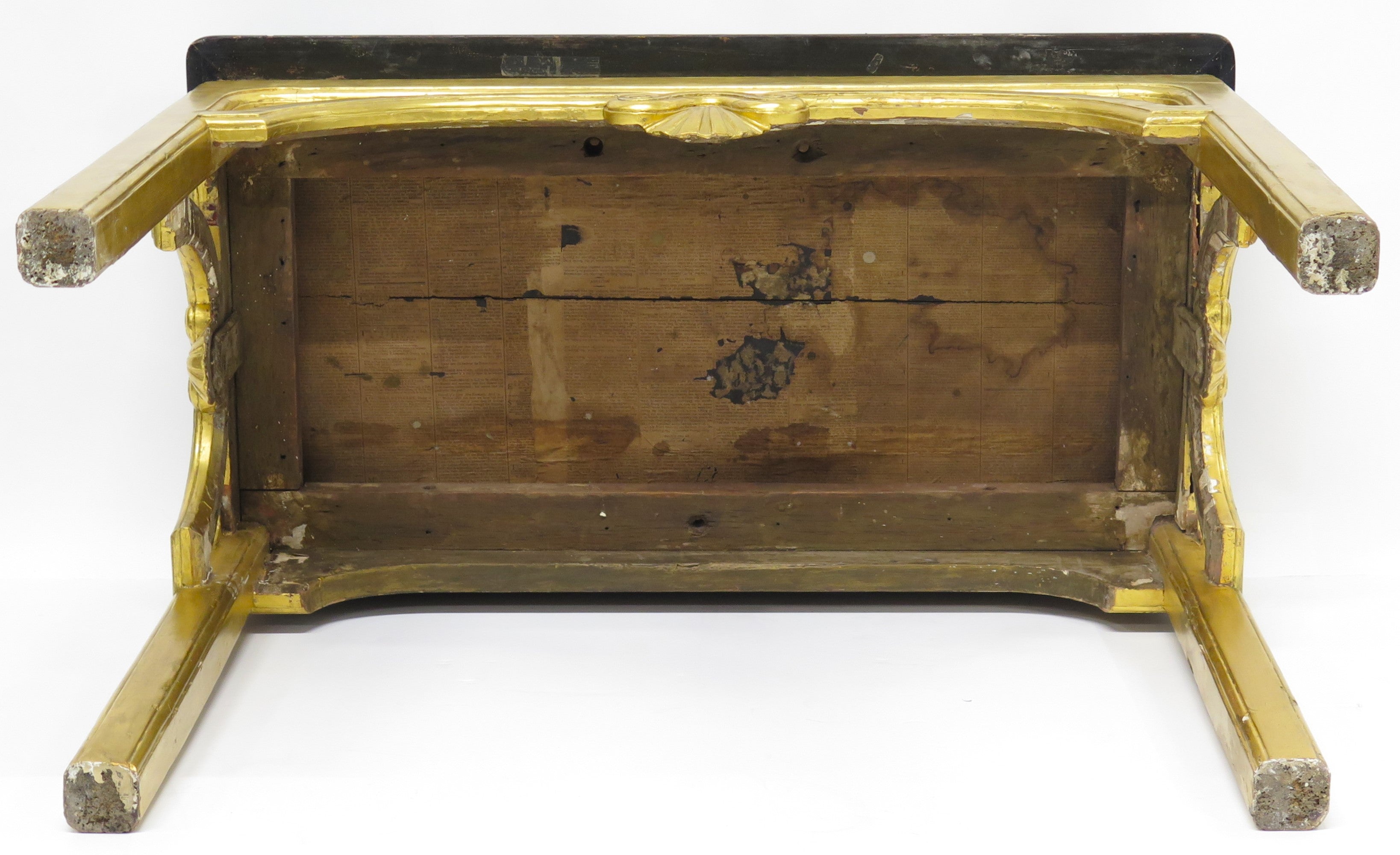 A George II Gilt Wood Carved Console Table