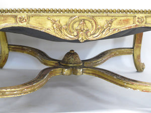 Pair of 19th Century Louis XV Style Giltwood Fauteuils