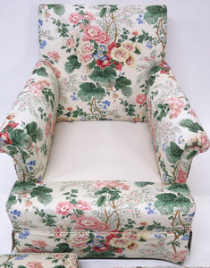 Down Filled Club Chair with Rolled Arms