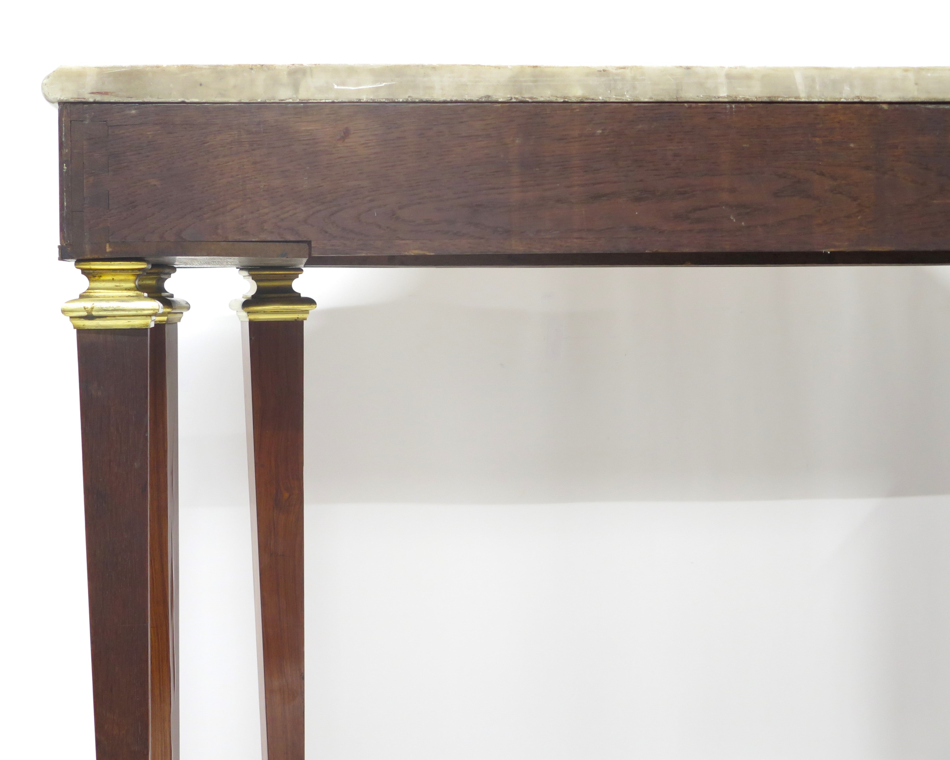 A 19th Century French Brass Mounted Console Table