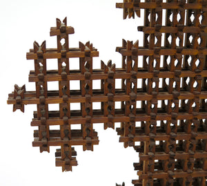 A Large Scale American Folk "Tramp Art" Cross