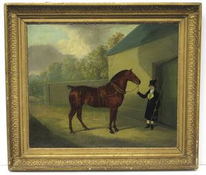 "Carriage Horse and Groom" Attributed to David Dalby (English, 1794-1836)