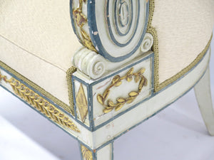 A beautiful Russian Empire Paint and Parcel Gilt Bergere